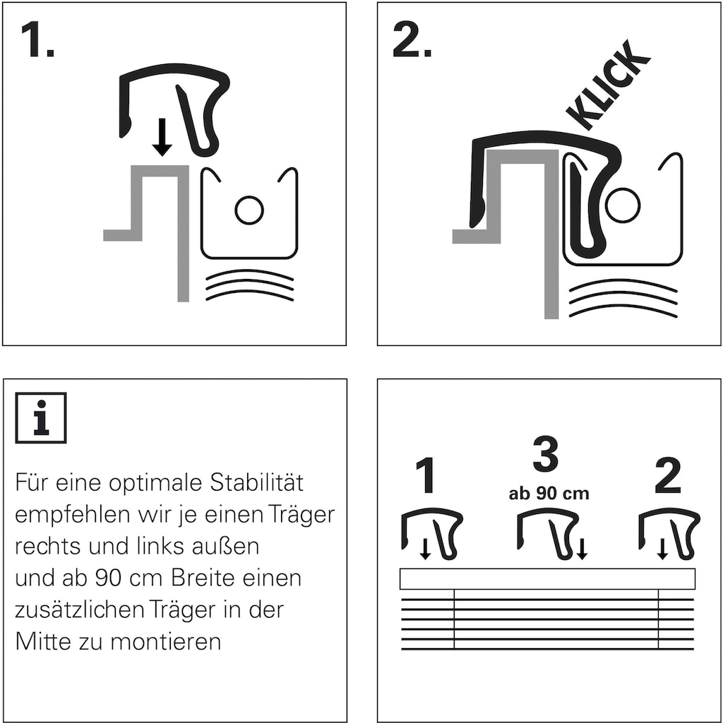 my home Jalousie »Aluminium-Jalousie zum Klemmen«, (1 St.), Bestseller mit über 900 4,5-Sterne-Bewertungen, mit Klemmhalter