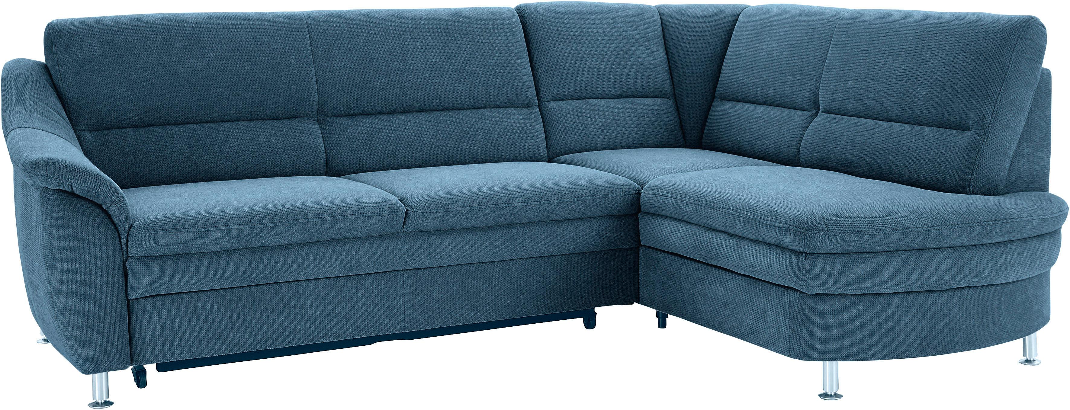 sit&more Ecksofa "Cardoso L-Form" mit Federkern, wahlweise mit Schlaffunktion und Schubkasten
