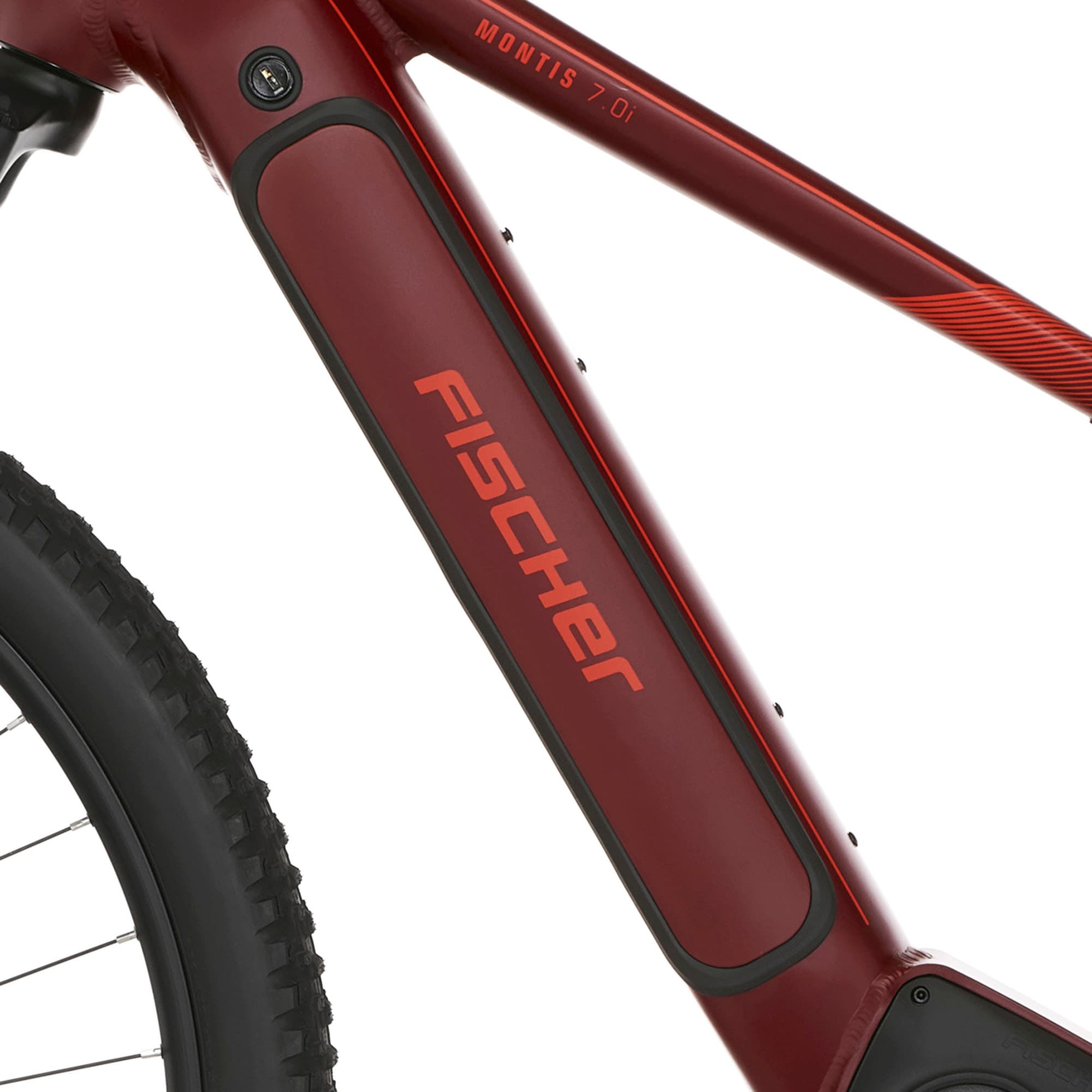 FISCHER Fahrrad E-Bike »MONTIS 7.0I 630«, 12 Gang, SRAM, SX 11-50, Mittelmotor 250 W, (Schloss), Pedelec, Elektrofahrrad für Damen u. Herren, MTB