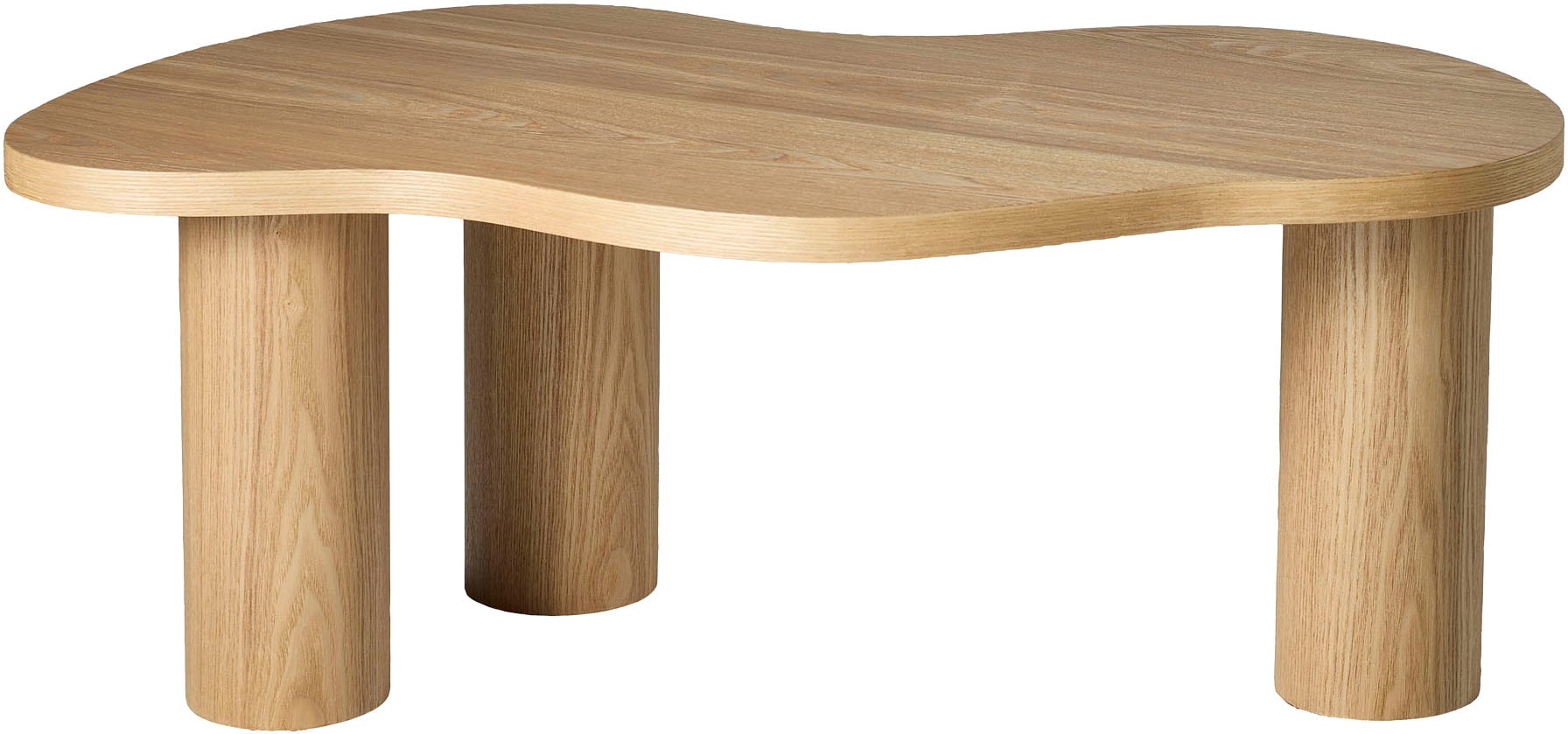 SalesFever Couchtisch »Couchtisch 90x51 cm« Markante organische Form mit skulpturalem Charakter