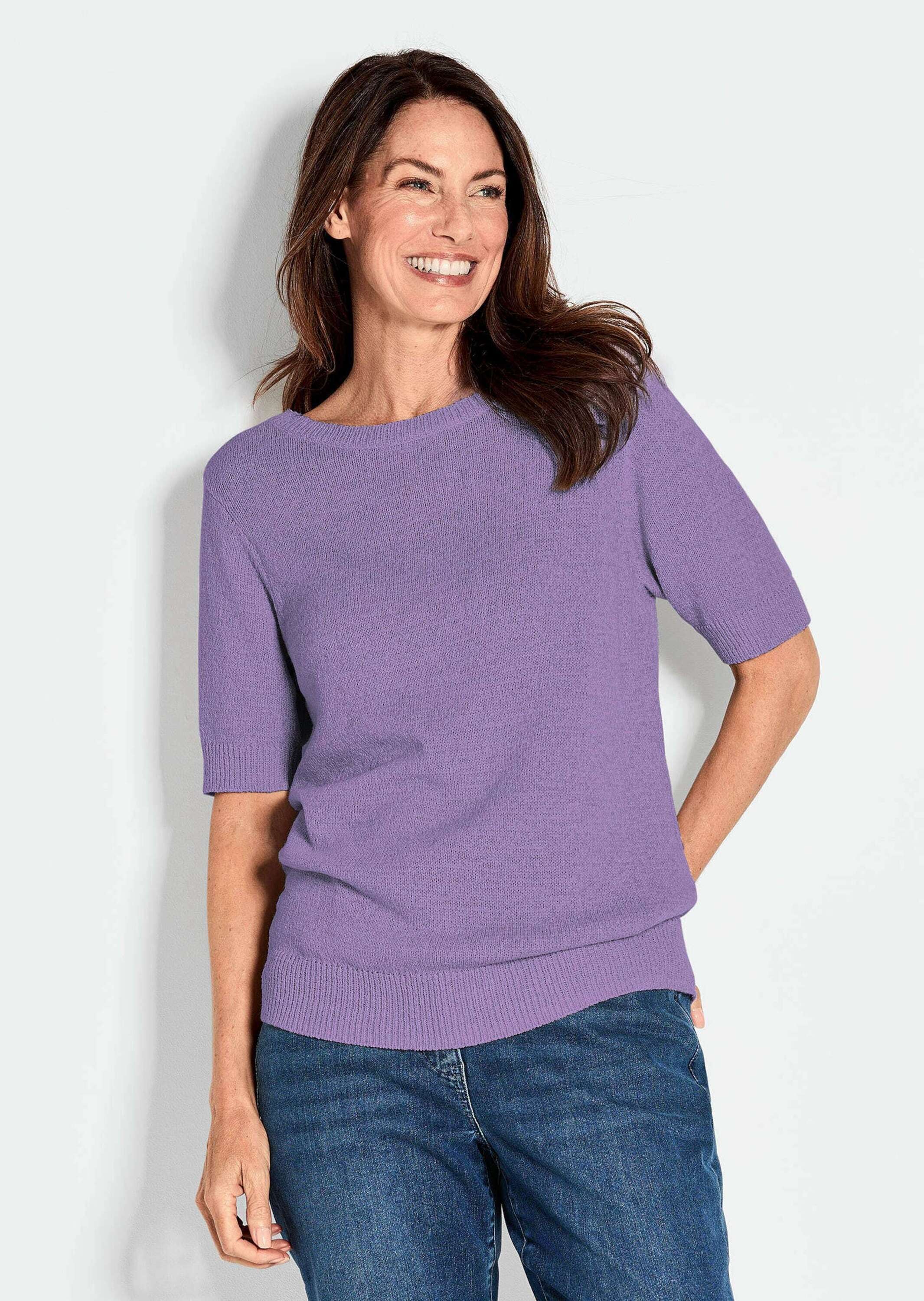 GOLDNER Rundhalspullover »Kurzgröße Pullover«