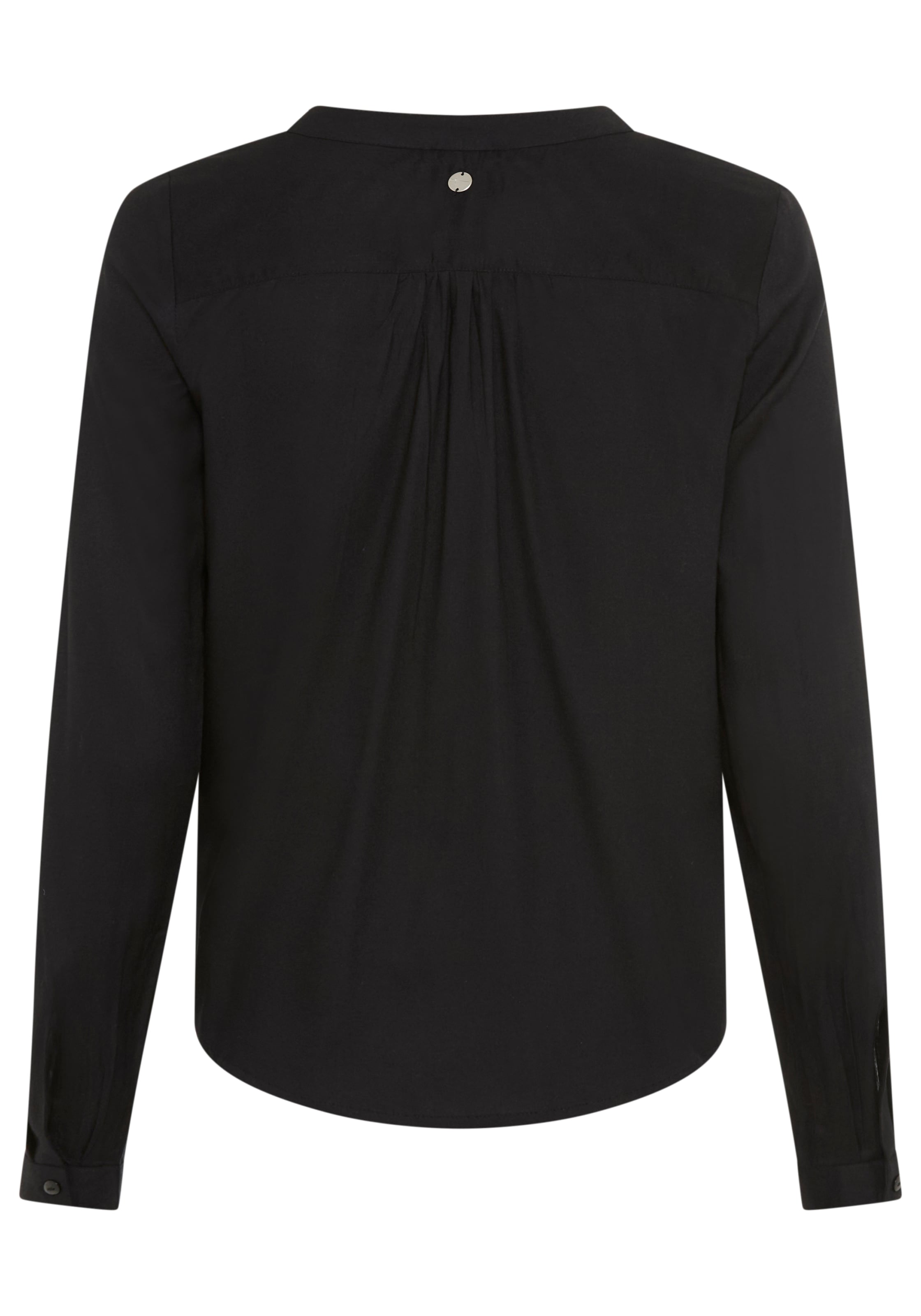 Tamaris Schlupfbluse mit Krempelärmeln und Taschen