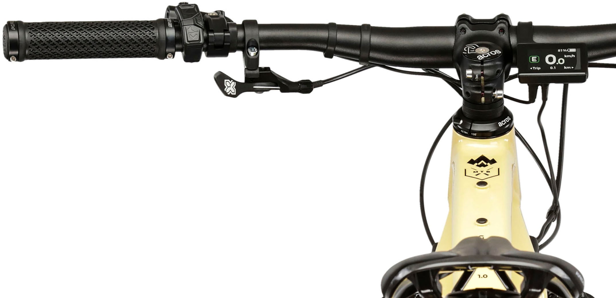 Kross E-Bike »KROSS E-MTB Grist Boost 1.0 29" beige«, 10 Gang, Shimano, CUES U6000, Mittelmotor 250 W