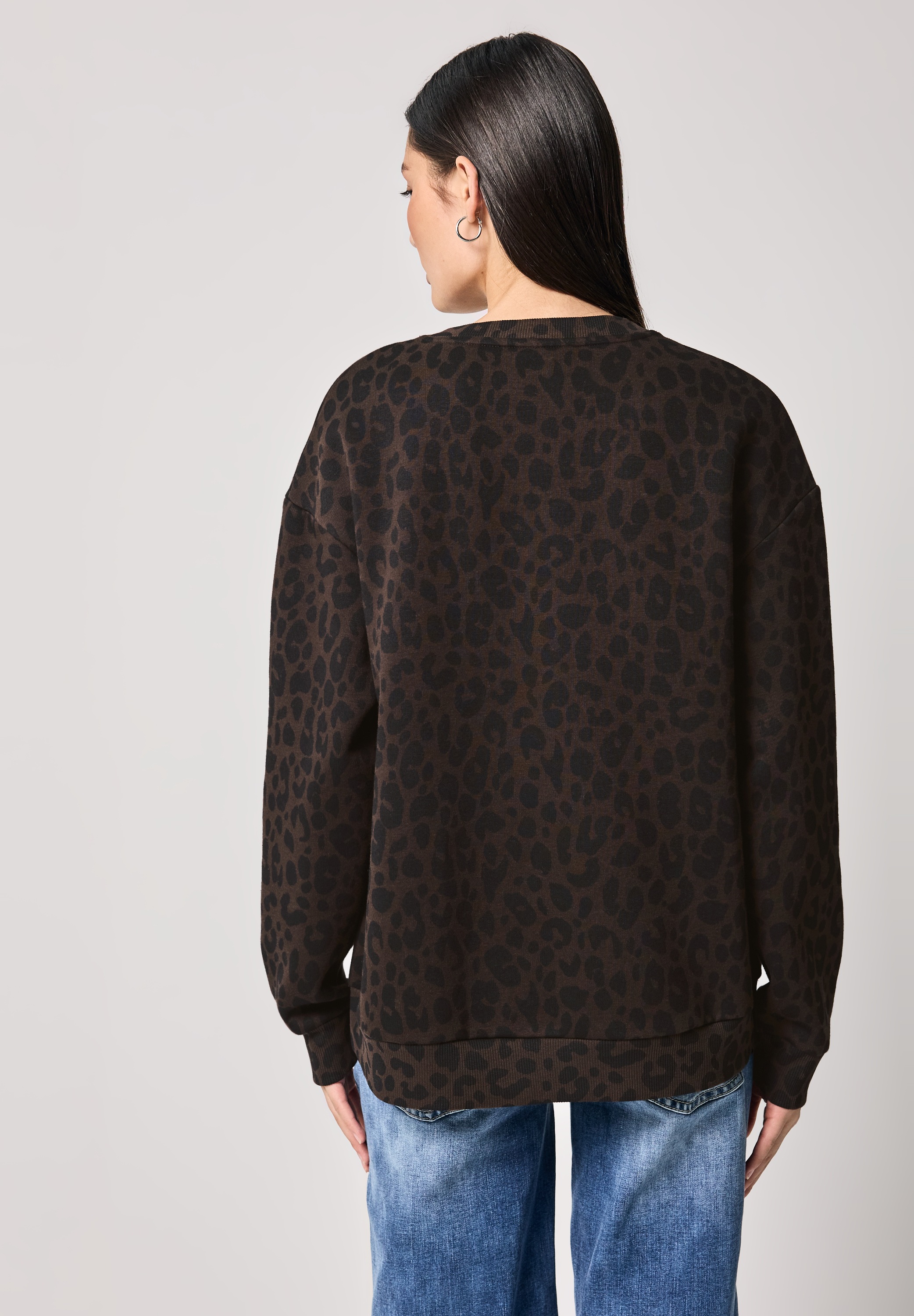 STREET ONE STUDIO Sweatshirt, mit Leomuster günstig online kaufen