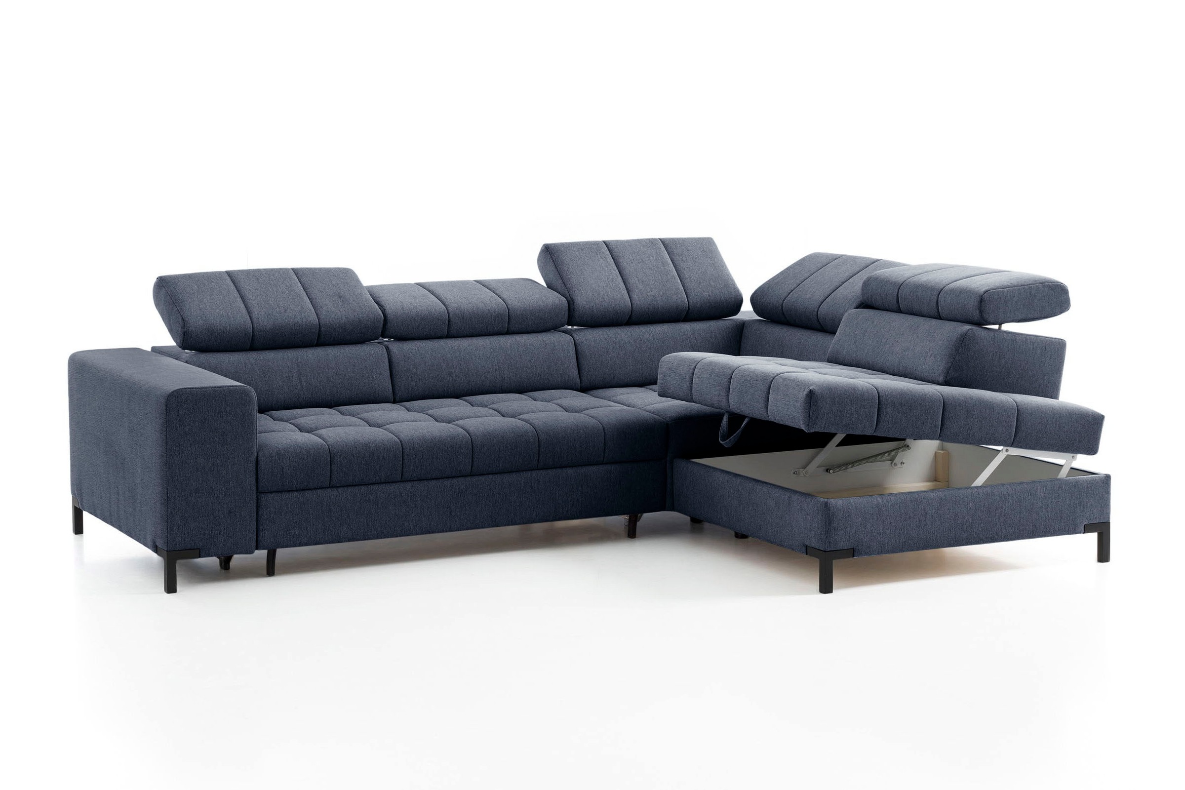 exxpo - sofa fashion Ecksofa »Bocco, hochwertige Verarbeitung, toller Sitzkomfort, bequem, L-Form«, wahlweise mit Bettfunktion u. Bettkasten, inkl. Kopfteilverstellung
