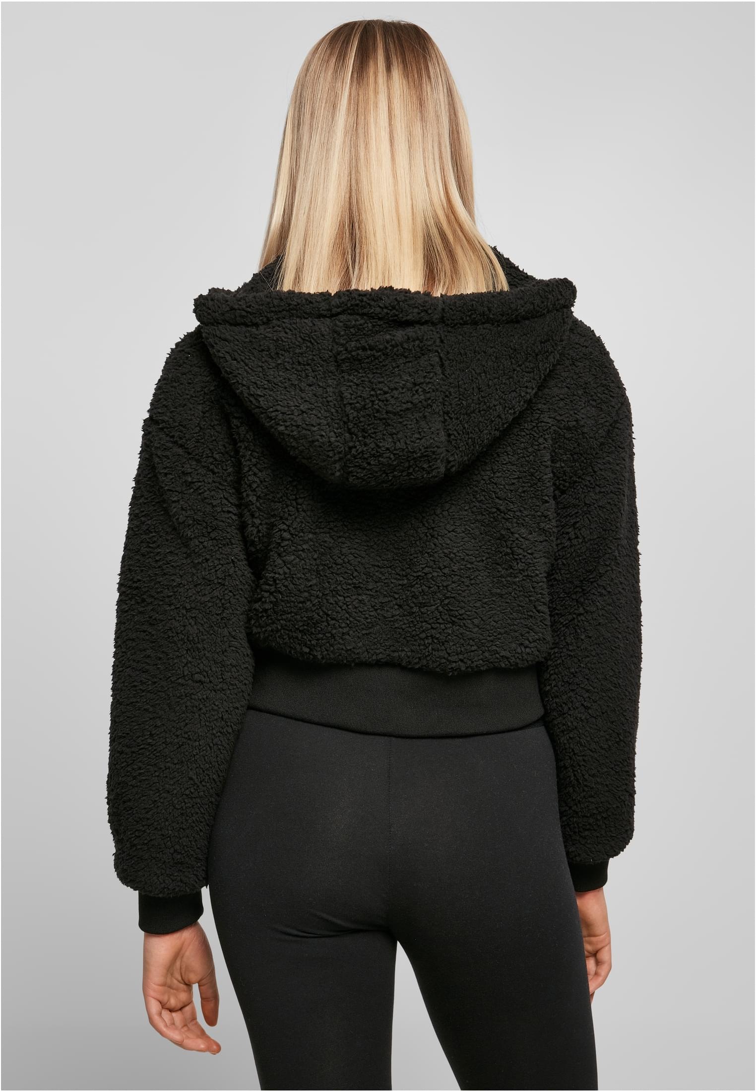 URBAN CLASSICS Outdoorjacke »Damen Ladies (1 online Kapuze BAUR Jacket«, Oversized Short Sherpa | St.), kaufen ohne
