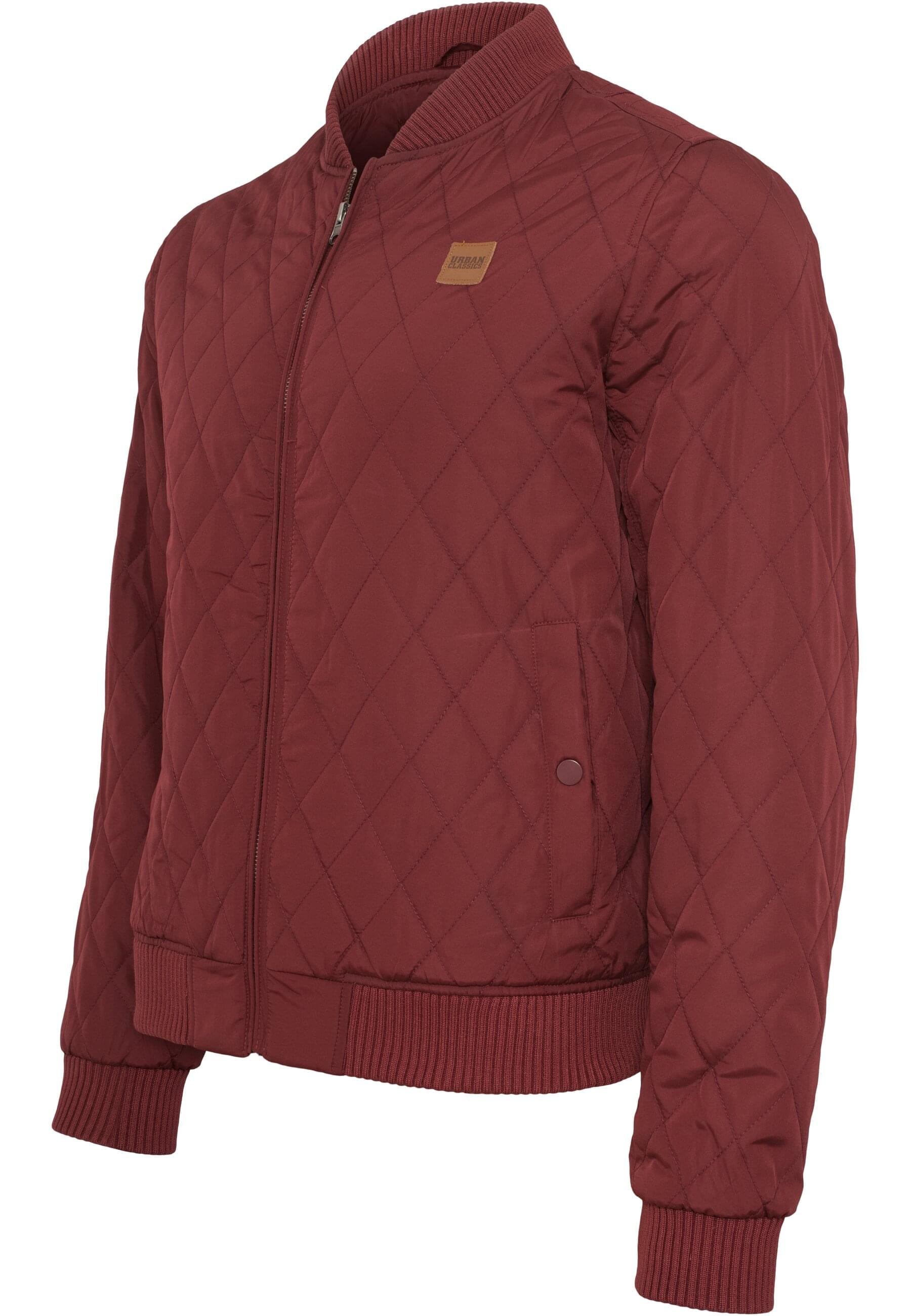 URBAN CLASSICS Allwetterjacke »Urban Classics Herren Diamond Quilt Nylon Jacket«, (1 St.), ohne Kapuze