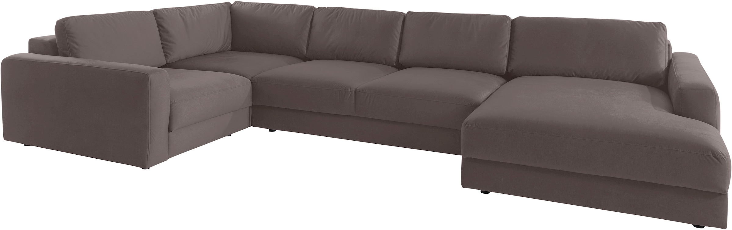 Places of Style Wohnlandschaft »Bloomfield, U-Form«, mit extra tiefer Sitzfläche, wahlweise mit Sitztiefenverstellung