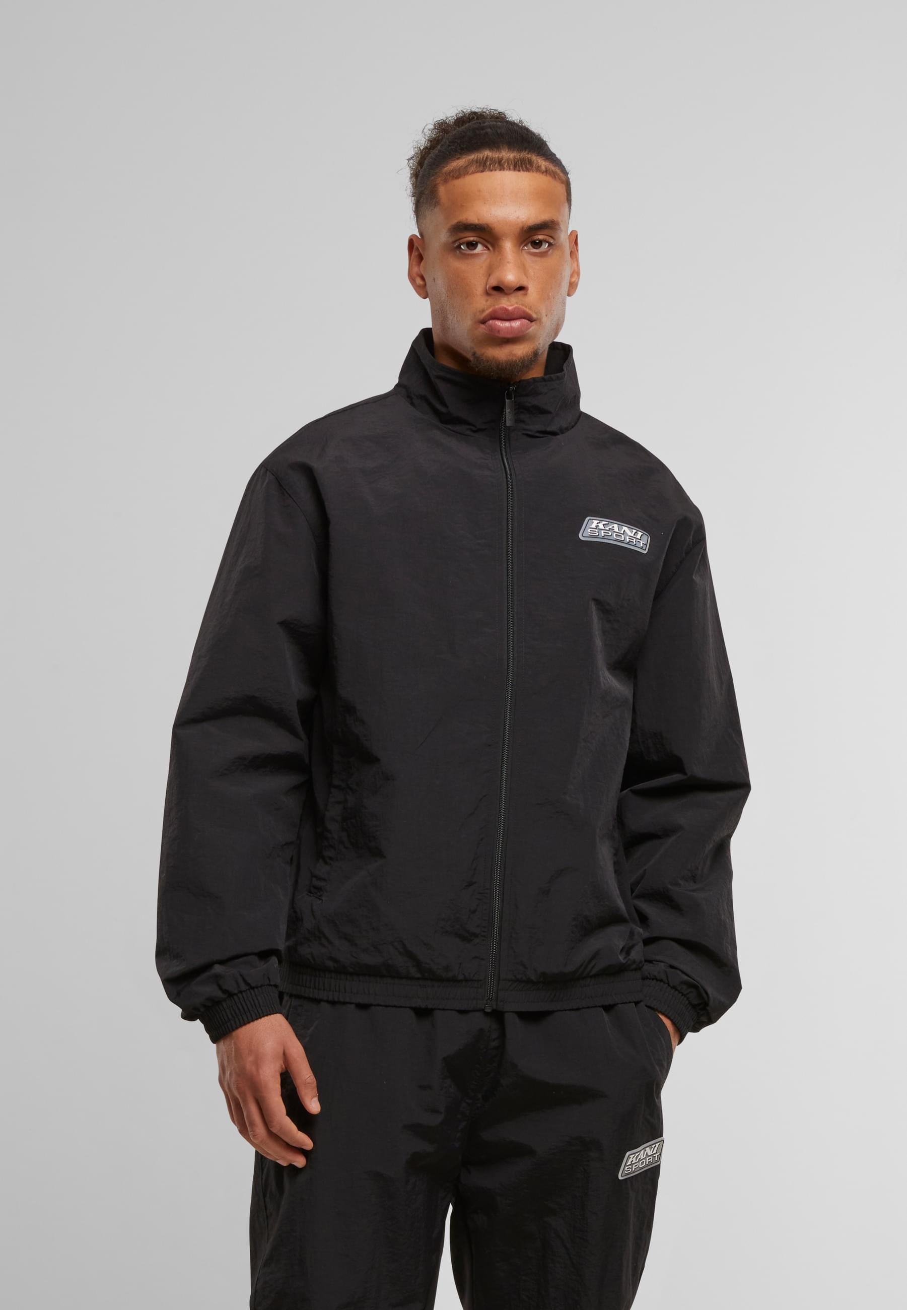 Karl Kani Trainingsjacke »Karl Kani Sport Patch Essential Trackjacket«, (1 St.), ohne Kapuze