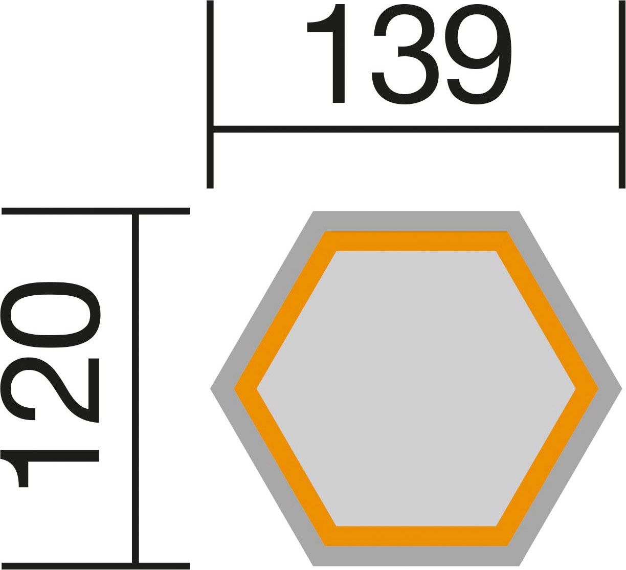 weka Hochbeet »Elementhochbeet 6-Eck« 6-Eck, BxTxH: 120x120x68,5 cm