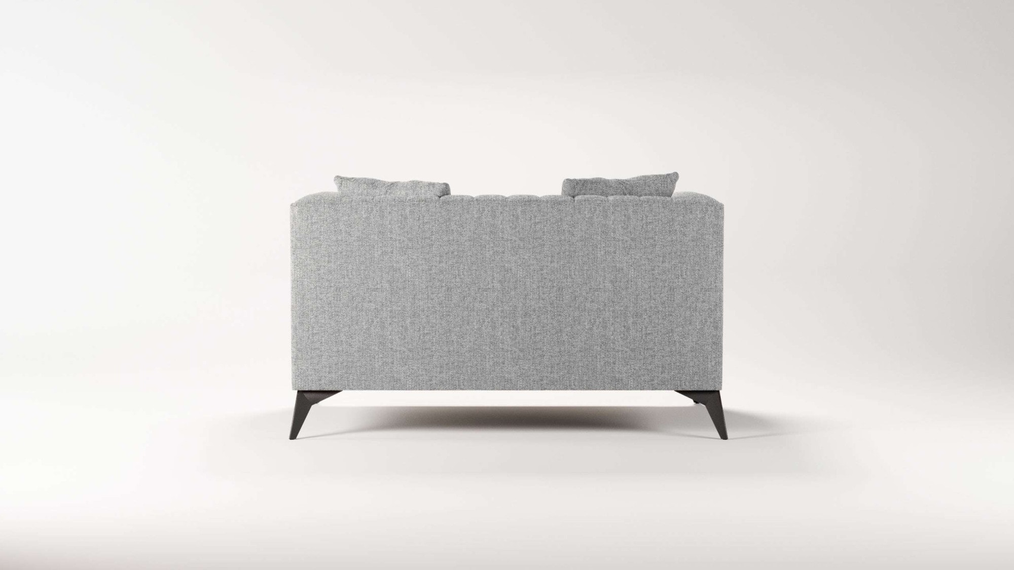 Places of Style Loveseat »MATTHEW Loungesessel, Maße B/T/H: 130/86/74 cm«, incl. Zierkissen, feine Steppung im Rücken, belastbar bis 200kg