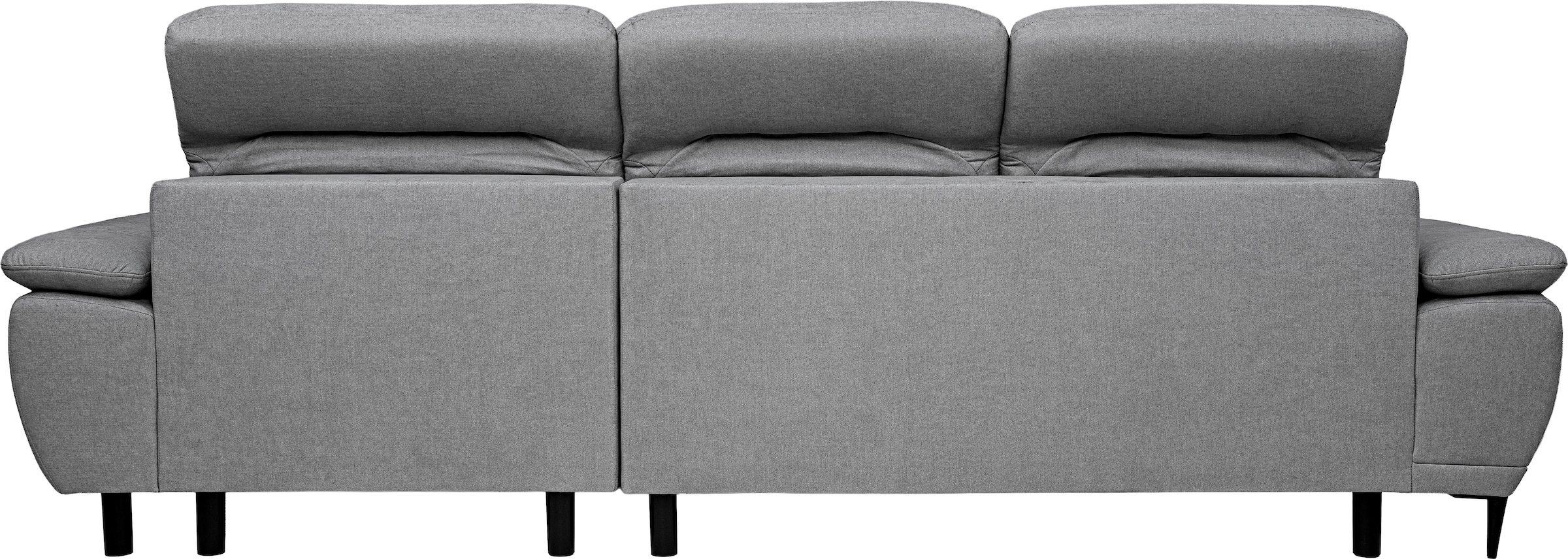 WERK2 Ecksofa »Focus-S elektr. Sitztiefenverstellung, verst. Kopfteile, bodenfrei« Luxus-Microfaser weich, L-Form, XXL, elektrische Sitztiefenverstellung