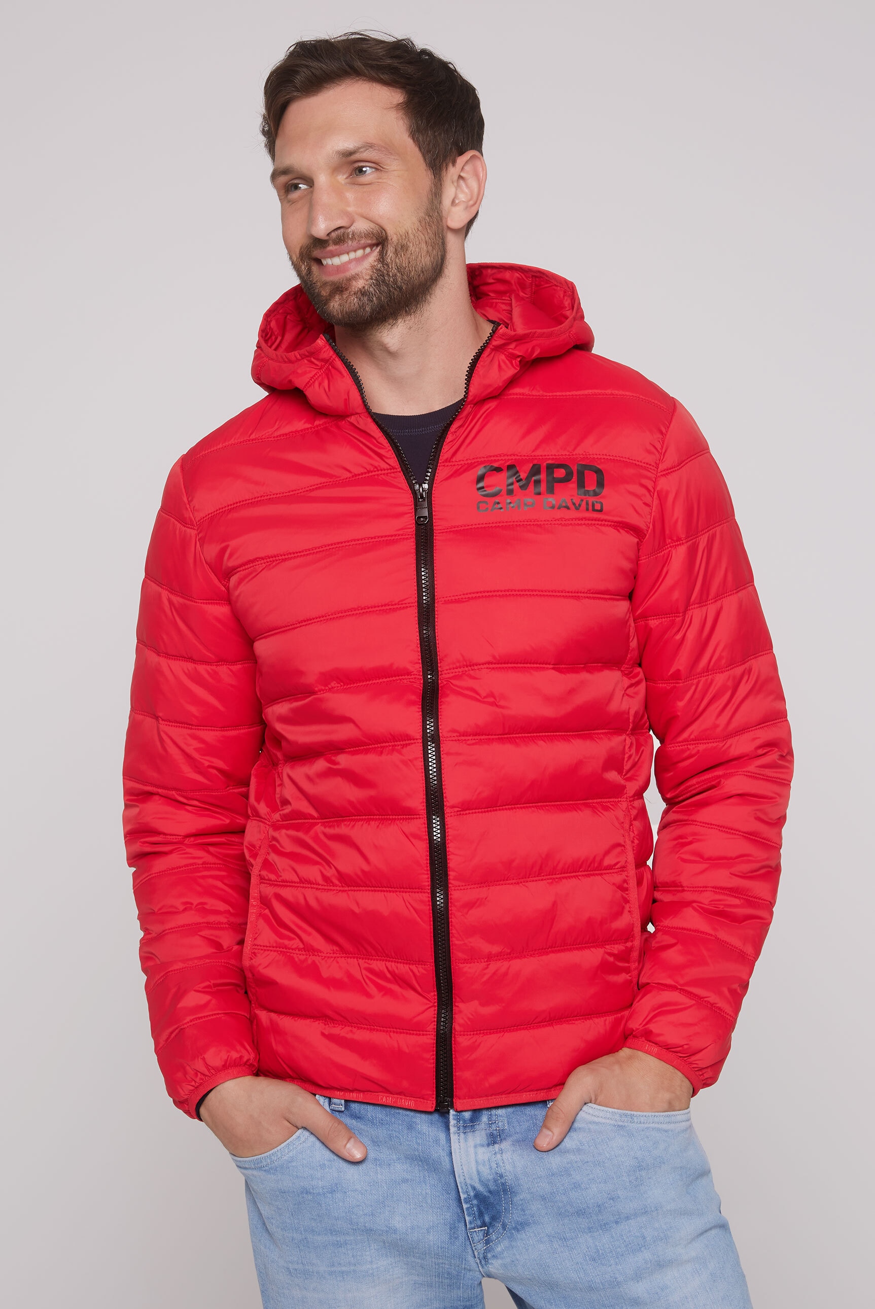 Outdoorjacke, mit Kapuze, mit Innentaschen