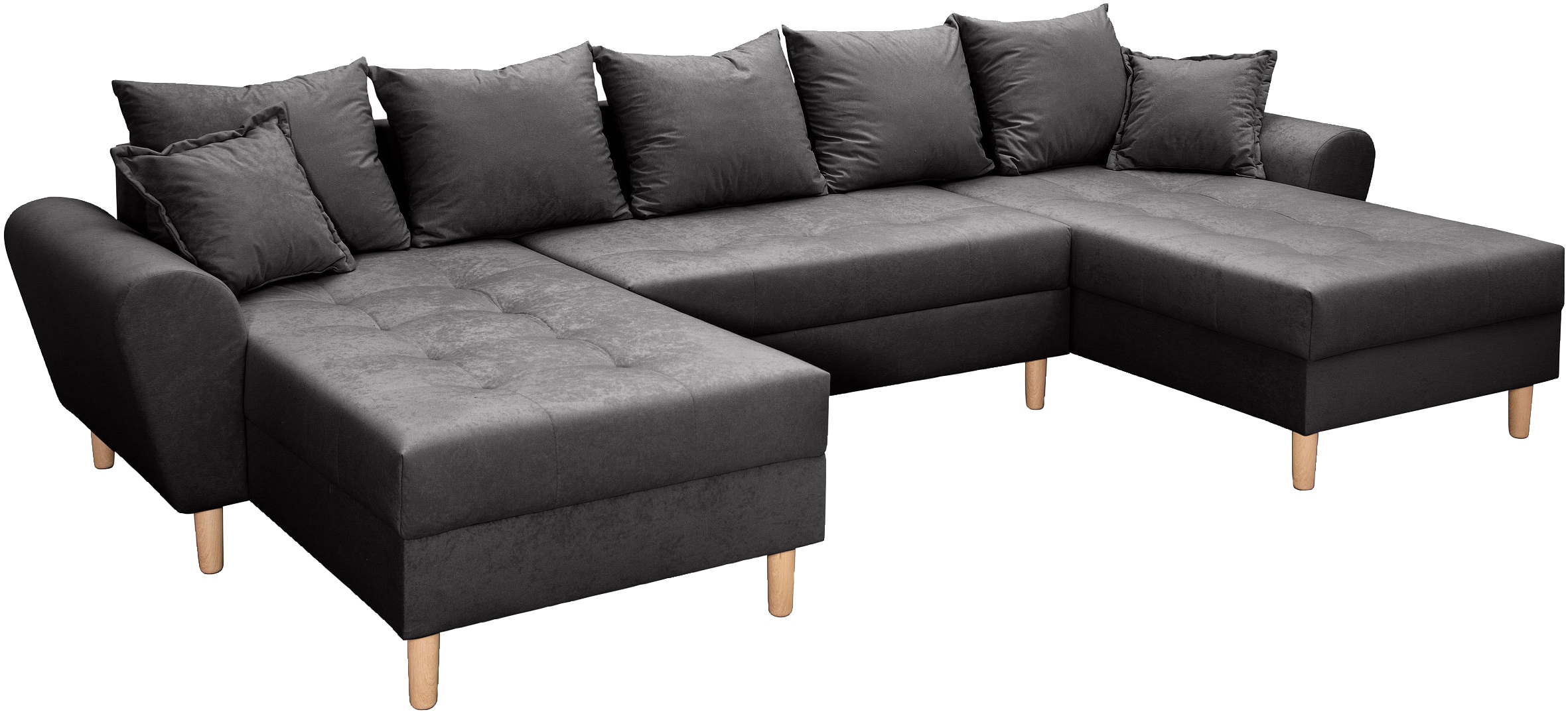 COLLECTION AB Wohnlandschaft »Raisa U-Form«, mit Federkern, Kissen und Steppung im Sitzbereich