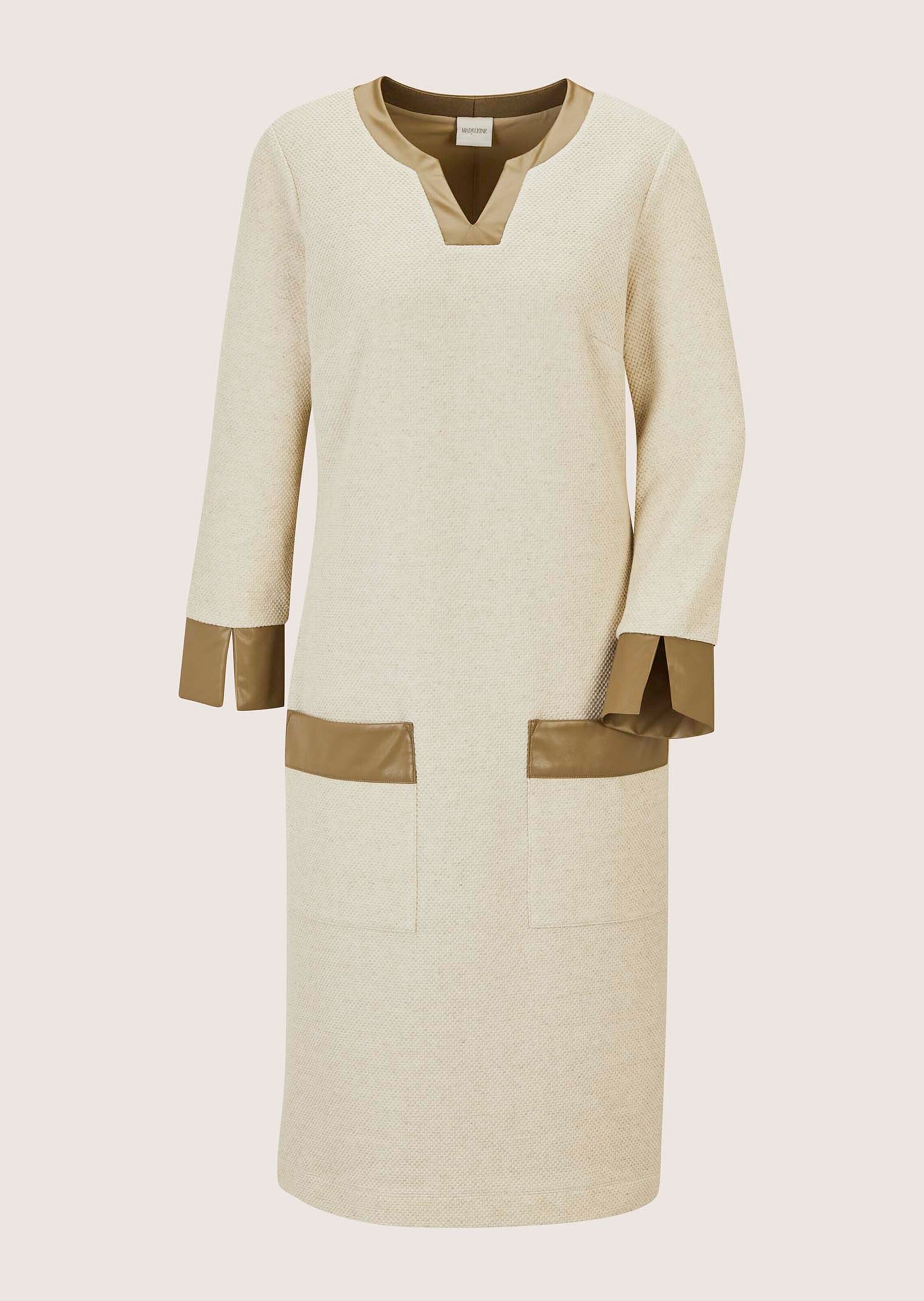 MADELEINE Sommerkleid "Etuikleid Elegantes Kleid mit Lederakzenten" Aufgese günstig online kaufen