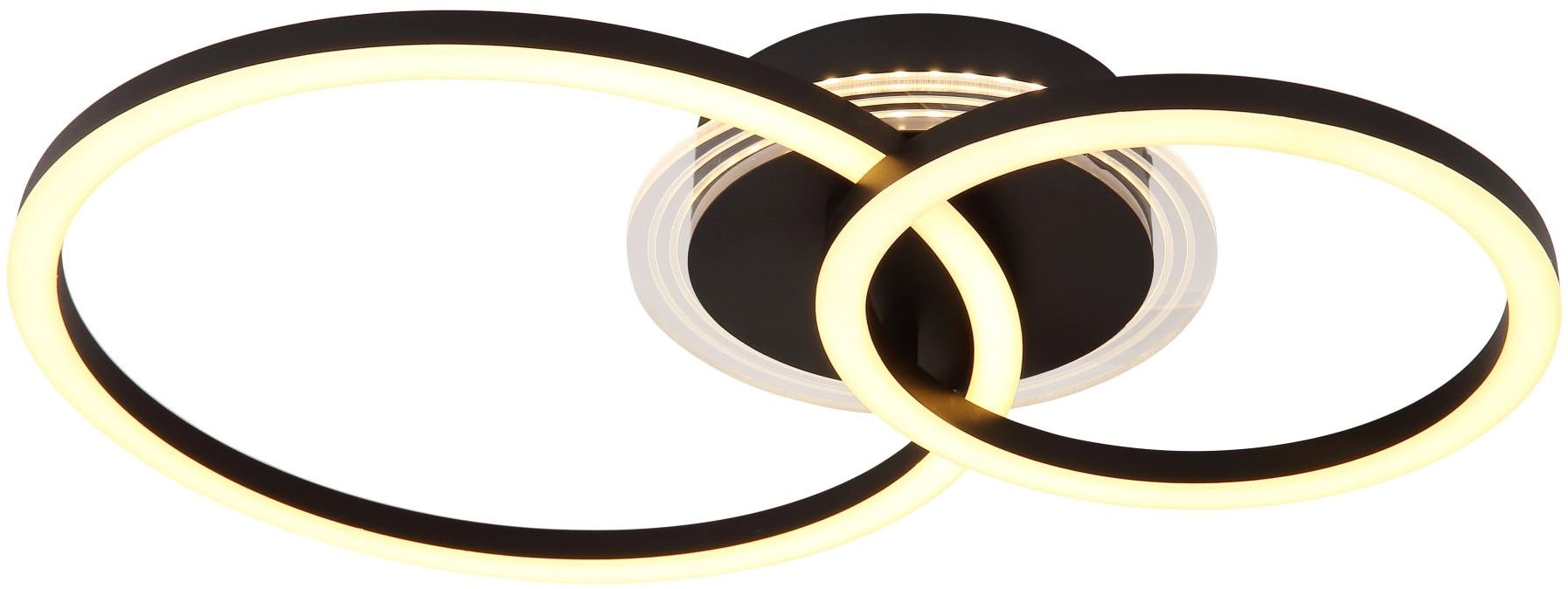 GLOBO LIGHTING LED Deckenleuchte »LORETTA«, Leuchtmittel LED-Modul | LED fest integriert, Deckenlampe, rund, Wohnzimmer, Schlafzimmer