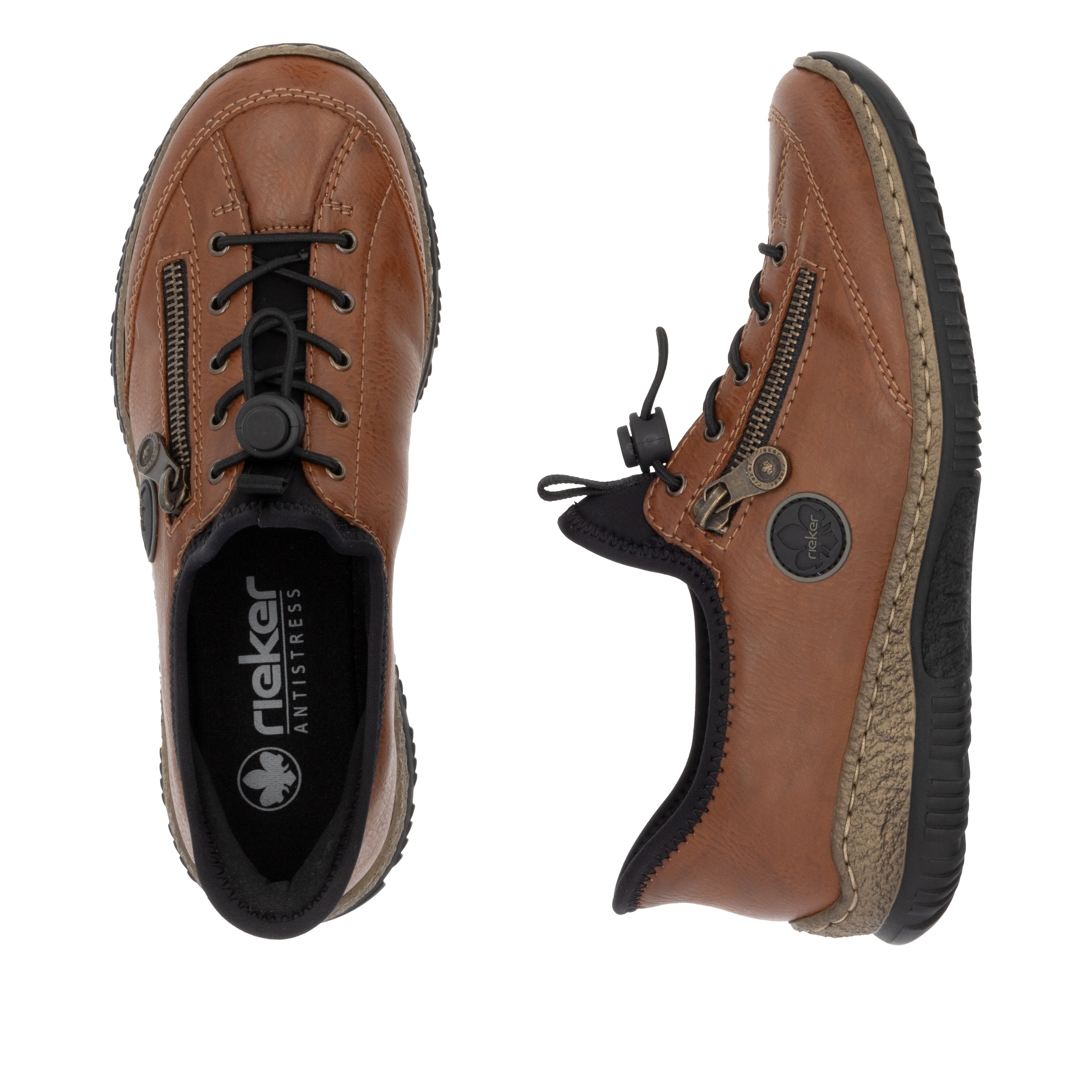 Rieker Slip-On Sneaker »Ready2GO«, Schlupfschuh, Freizeitschuh, Halbschuh mit MemoSoft-Ausstattung