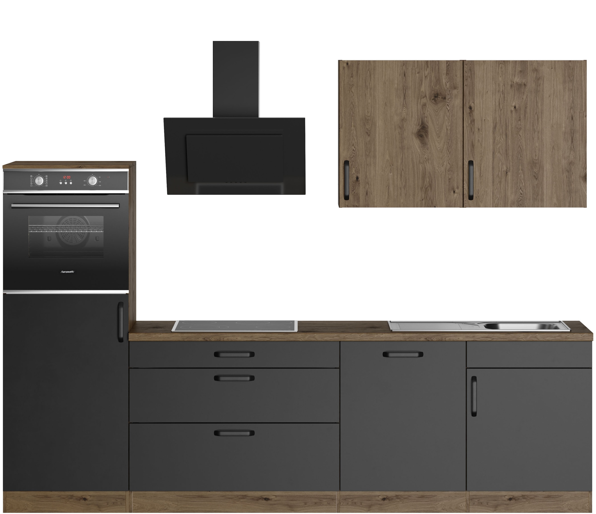 wiho Küchen Küchenzeile "Elba, TOPSELLER" wahlweise mit Hanseatic E-Geräten günstig online kaufen