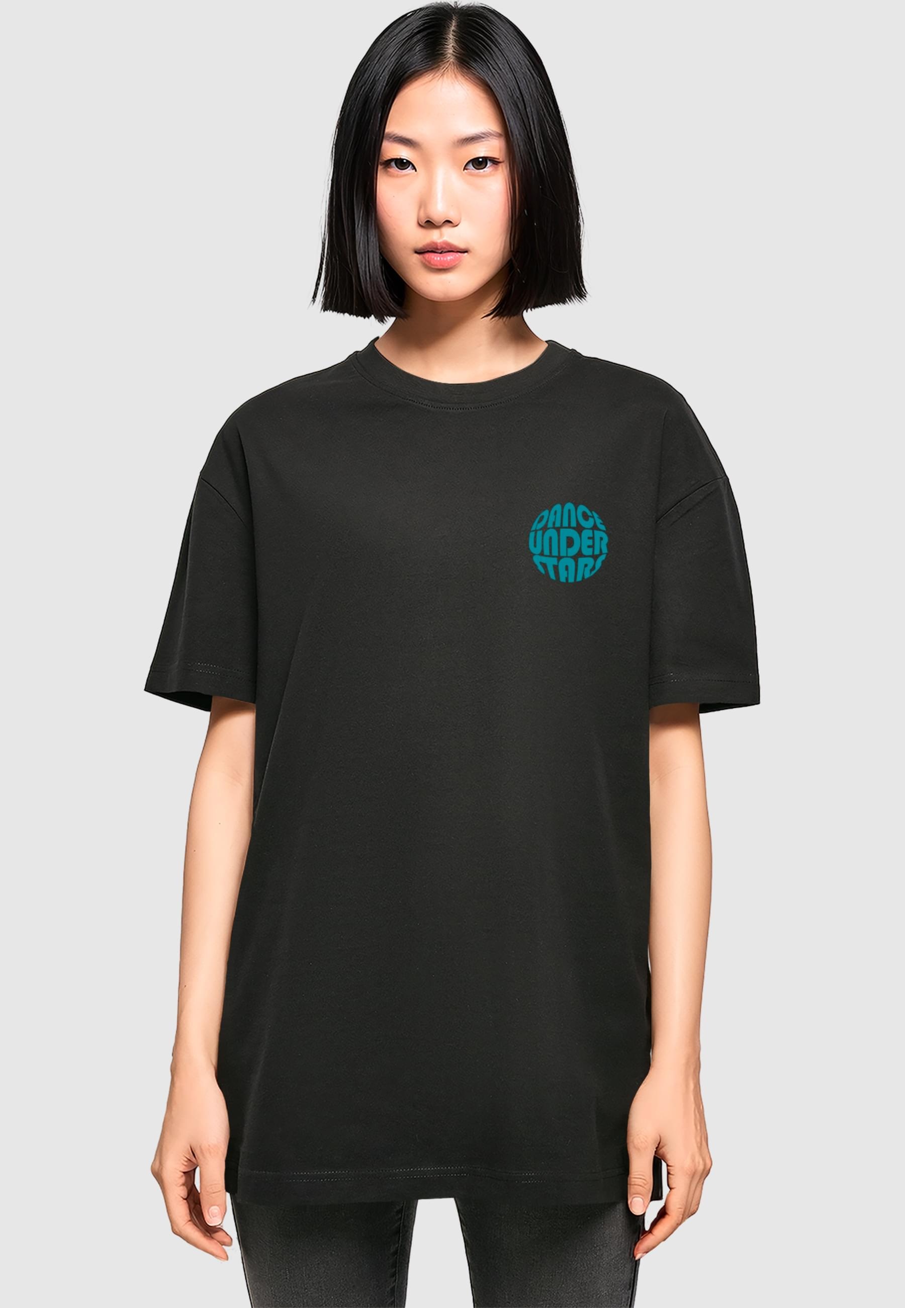 Merchcode T-Shirt »Merchcode Ladies Dance Under Stars Oversized Tee«, (1 tlg.)
