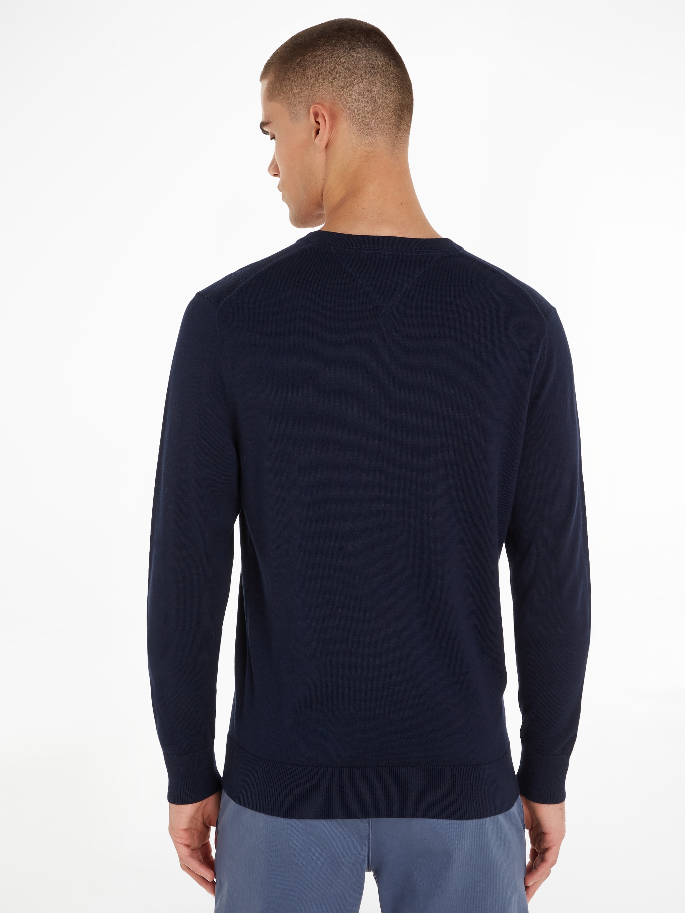 Tommy Hilfiger Strickpullover »ESSENTIAL COTTON V NECK«