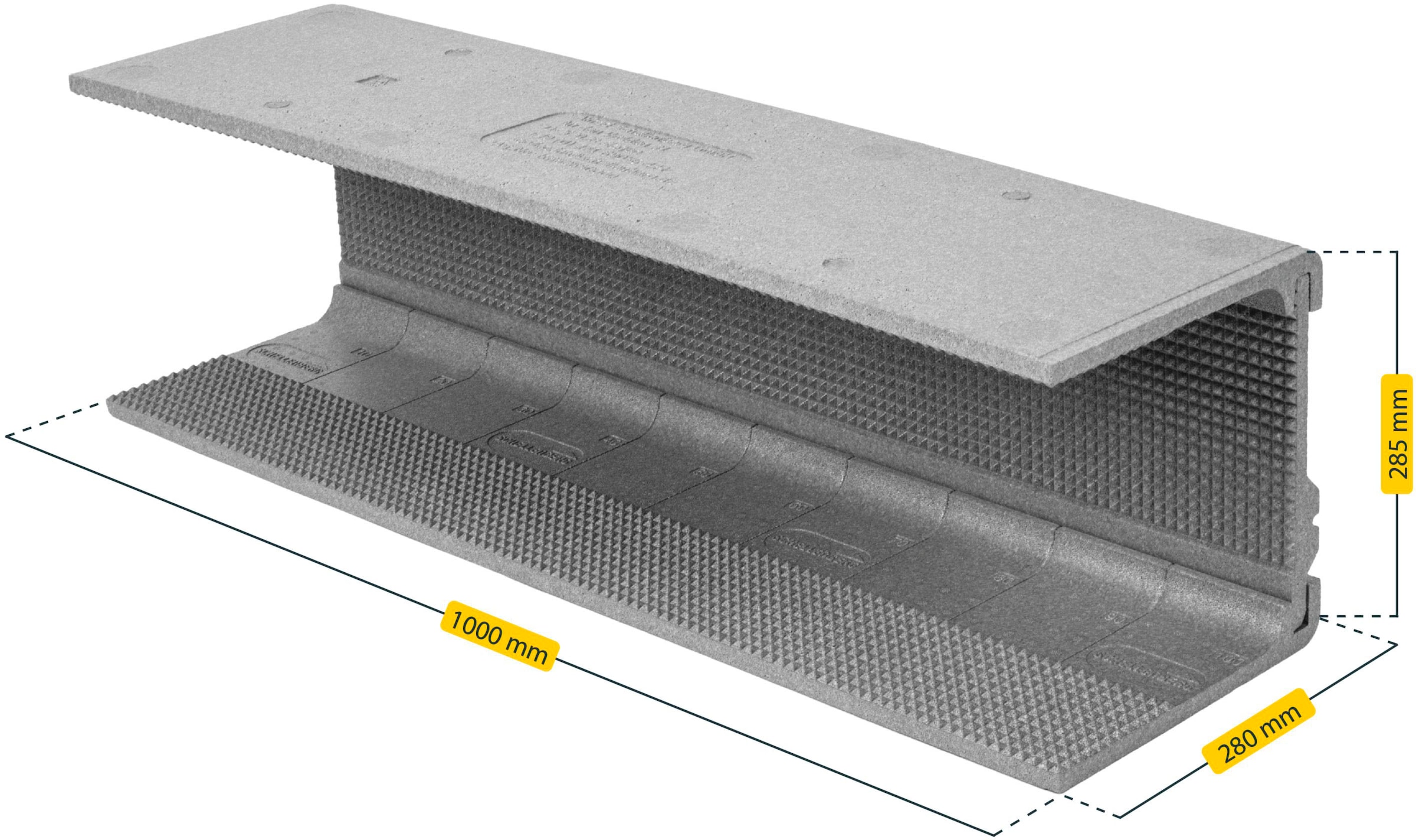 SCHELLENBERG Rollladenkastendämmung »Thermoisolierung für Rollladen«, 3- teilig, Wärmedämmung, 100x28x1,3 cm dick