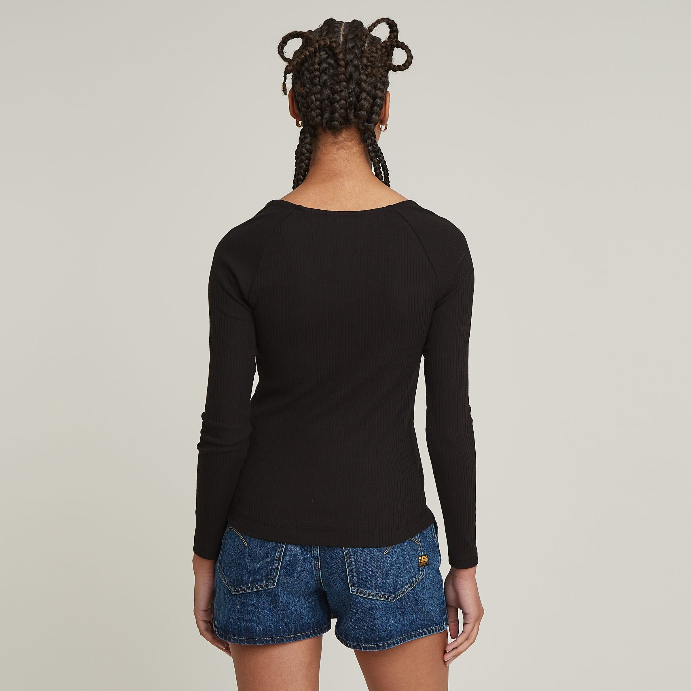 G-STAR Longsleeve »Slim Rib«, mit Stretchanteil