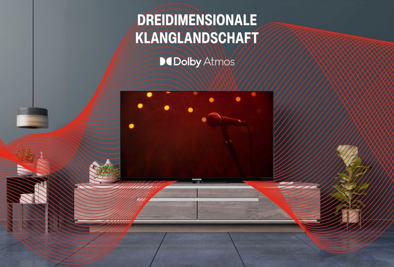 Telefunken QLED-Fernseher »D43Q660M2CW«, 4K Ultra HD, Smart-TV