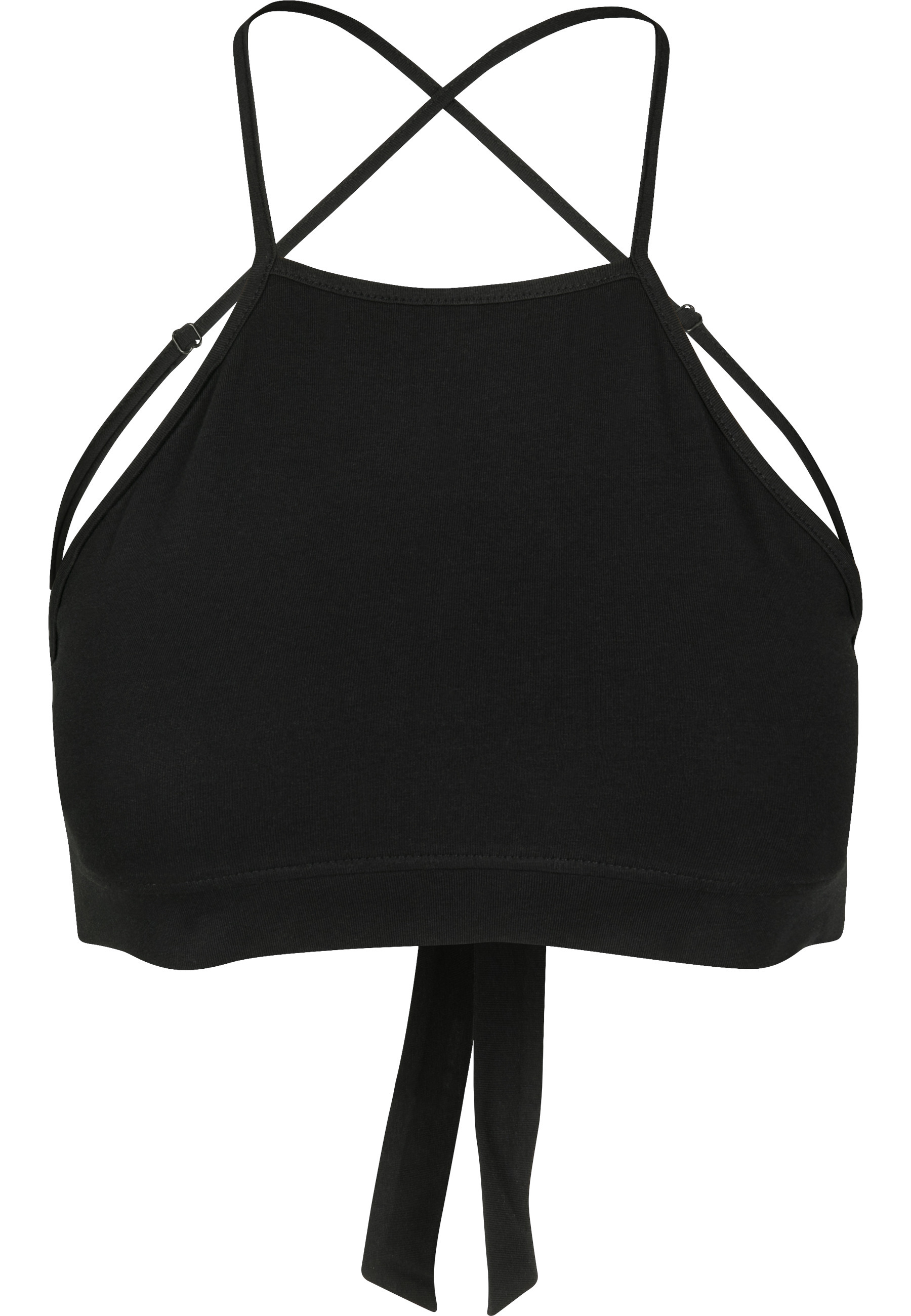 URBAN CLASSICS Yoga & Relax Shirt "Urban Classics Damen Ladies Triangle Top" 1 Stk.
