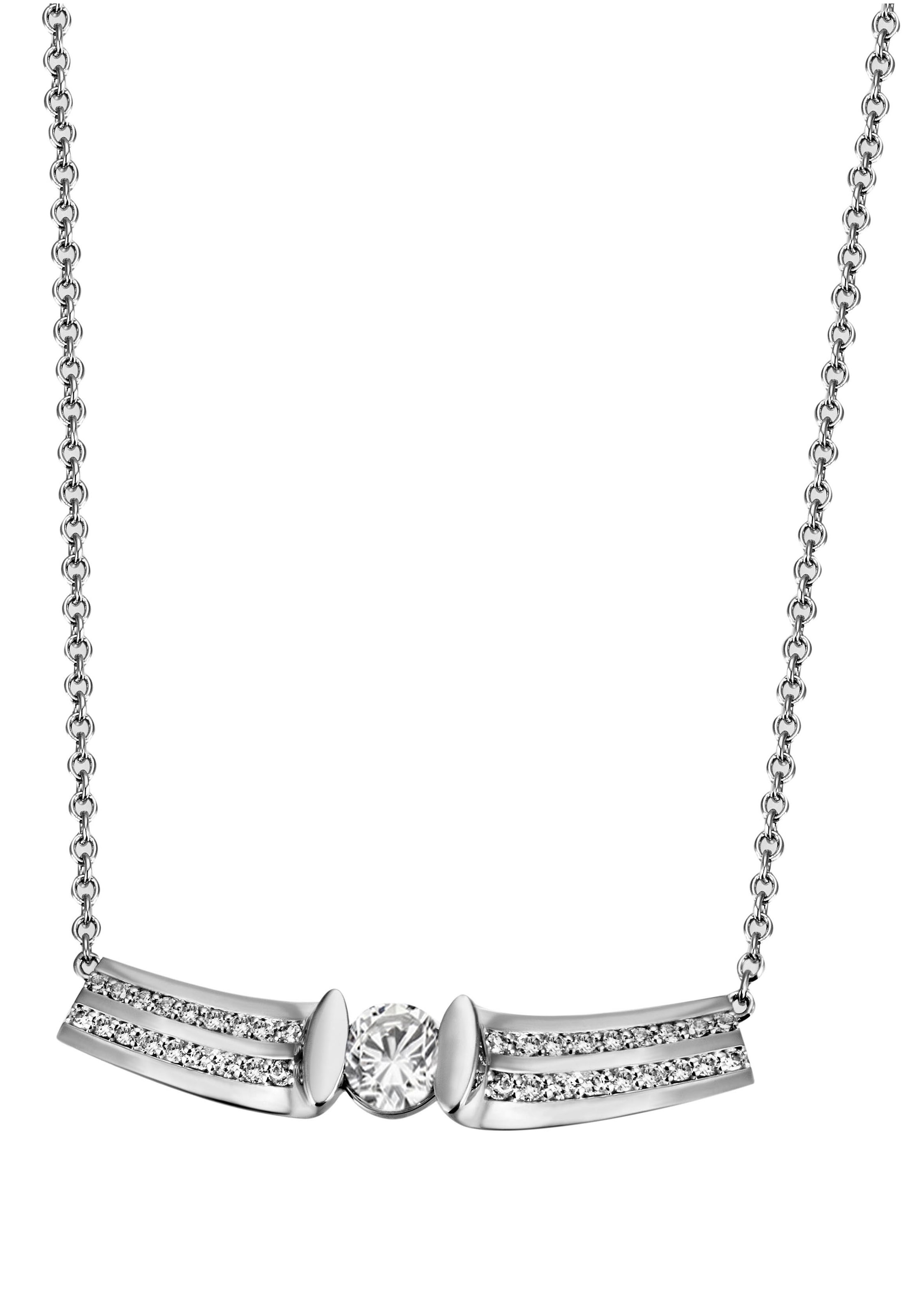 Firetti Kette mit Anhänger »Schmuck Geschenk Silber 925 Halsschmuck  Halskette Ankerkette Solitär«, zu Kleid, Shirt, Jeans, Sneaker! Anlass  Geburtstag Weihnachten kaufen | BAUR