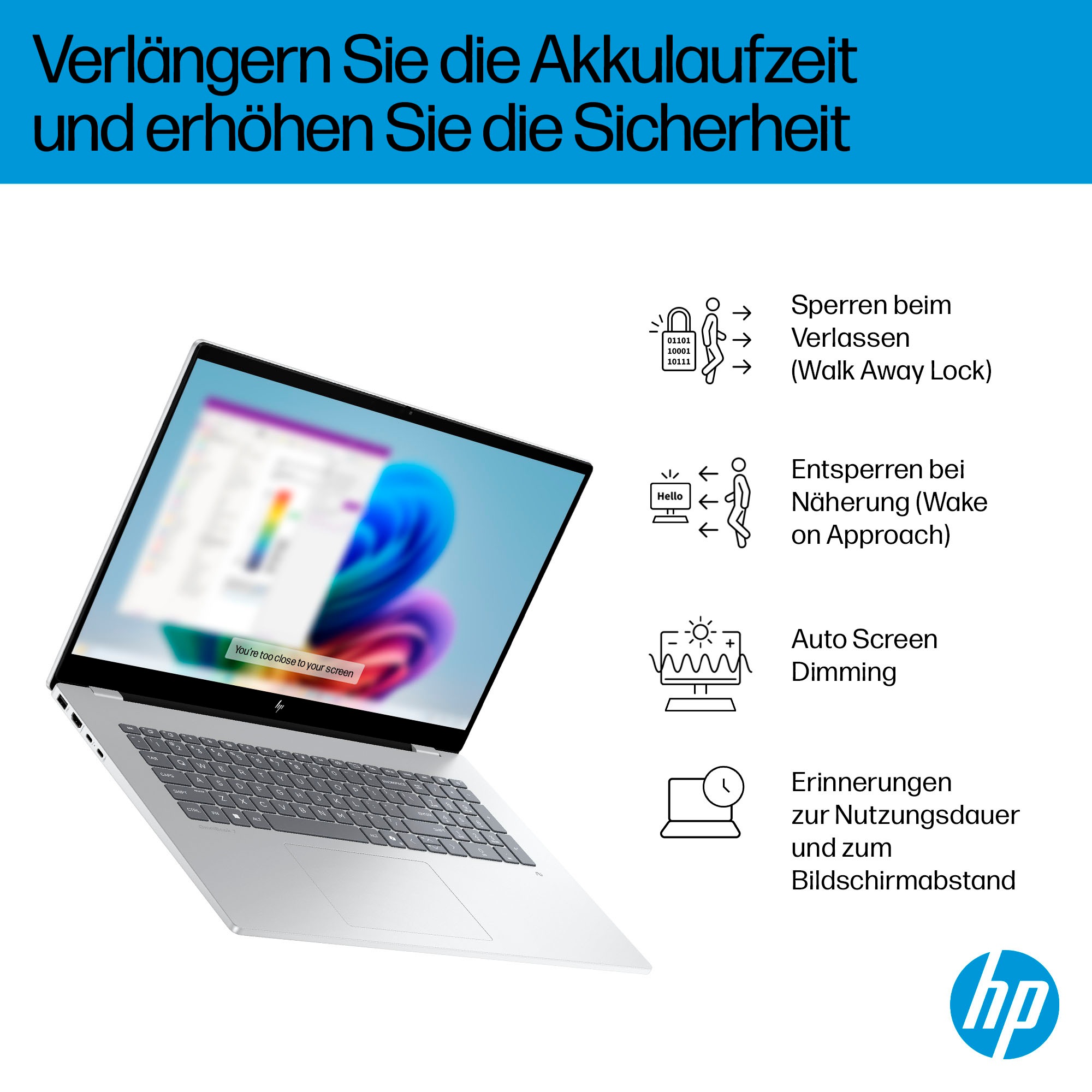 HP Notebook »OmniBook 7 17-dc0079ng«, 43,9 cm, / 17,3 Zoll, Intel, Core Ultra 7, GeForce RTX 4050, 2000 GB SSD