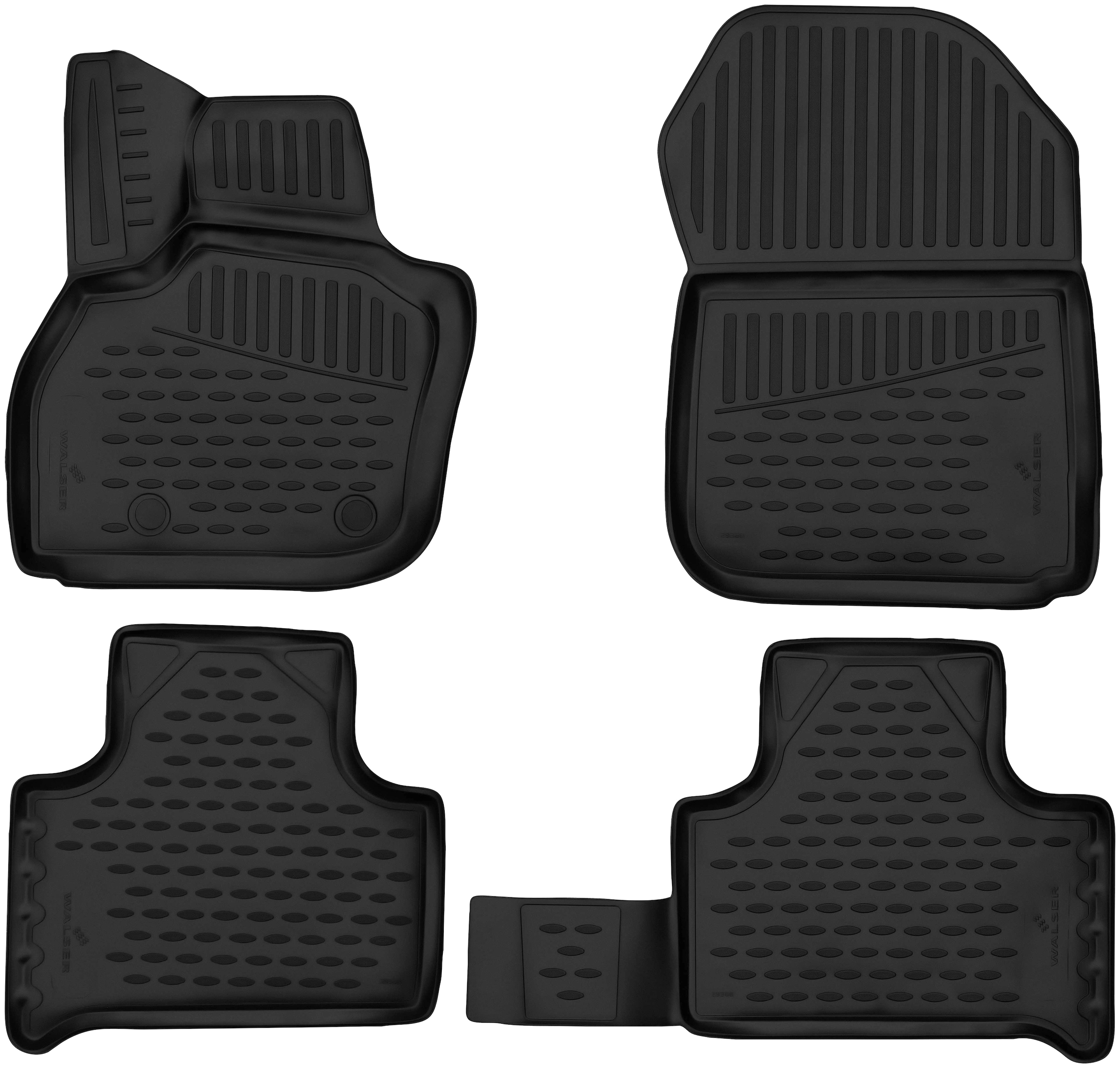 WALSER Passform-Fußmatten »XTR«, (4 per Rechnung 2019 - St.), für 06/2012 BAUR Renault | Zoe