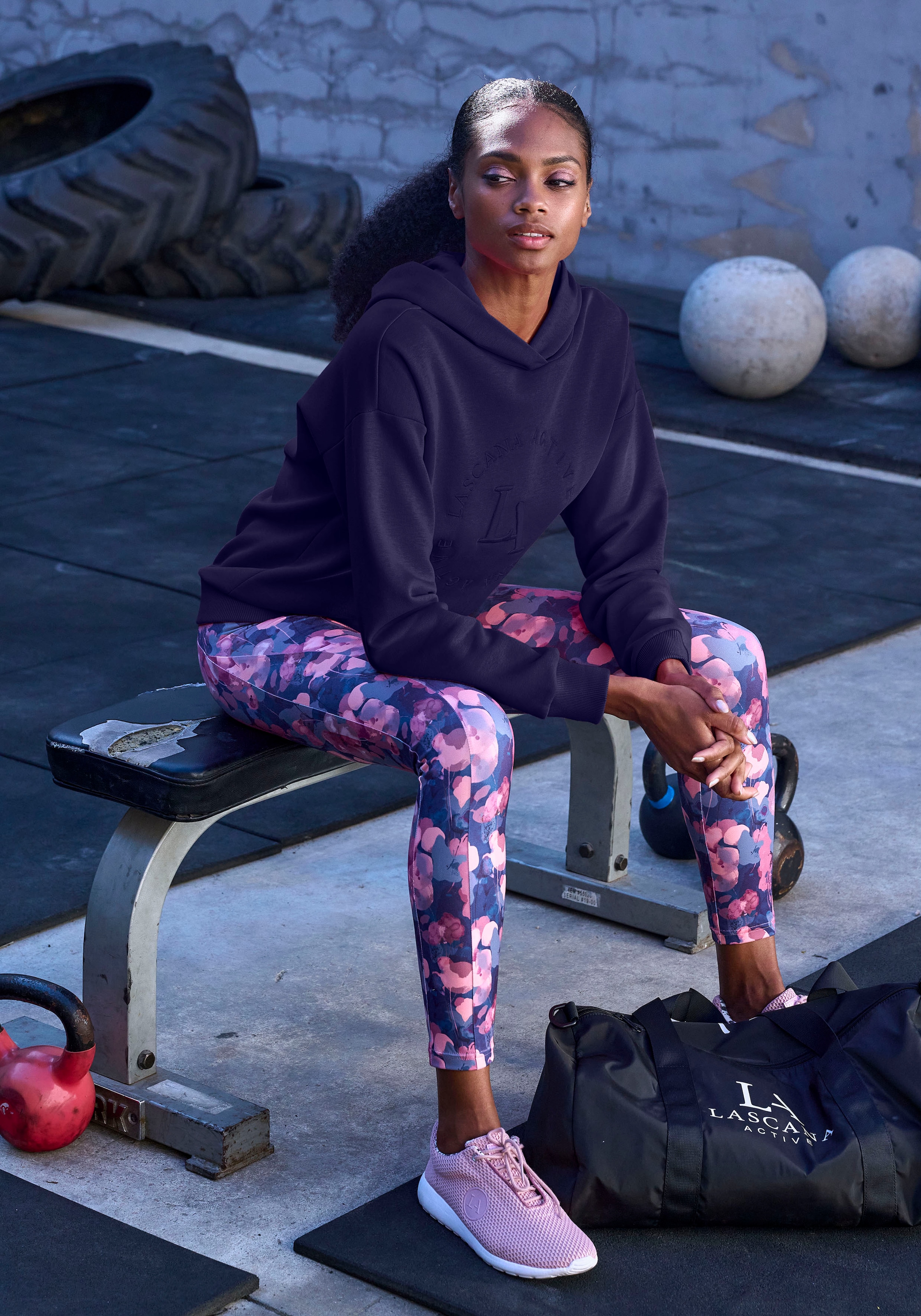 LASCANA ACTIVE Funktionsleggings, mit Muster günstig online kaufen