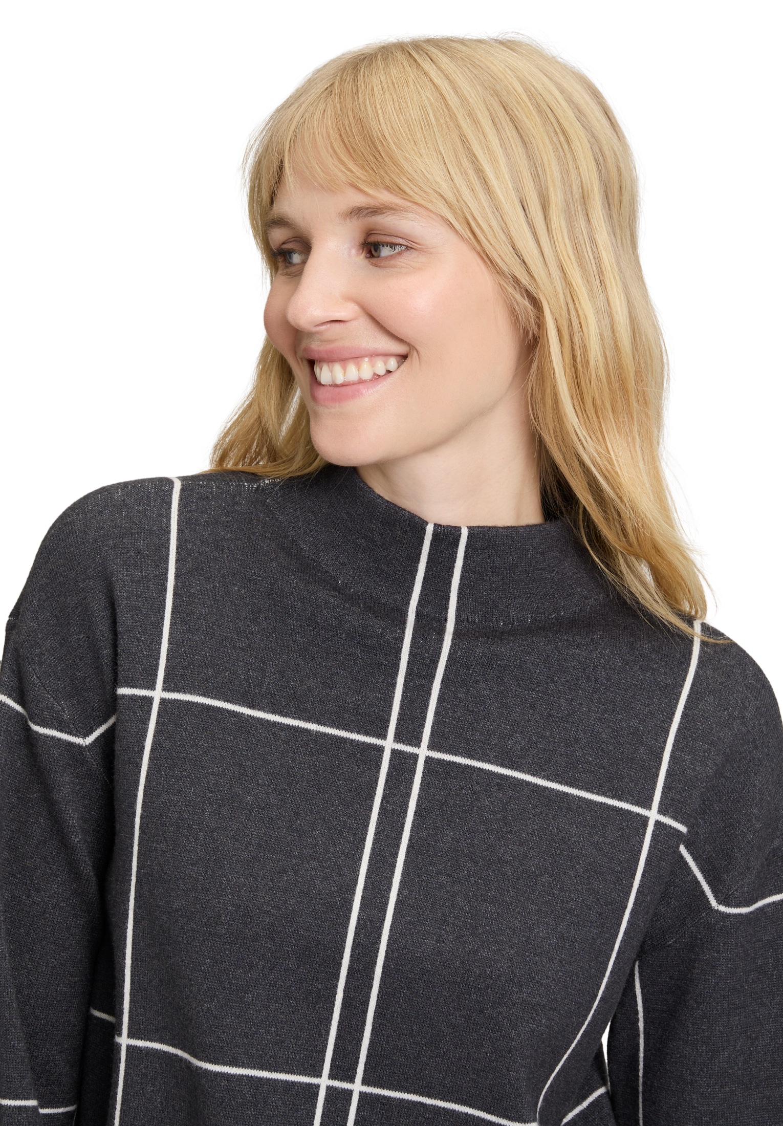 Betty Barclay Strickpullover »Betty Barclay Damen Strickpullover kariert«, (1 tlg.)