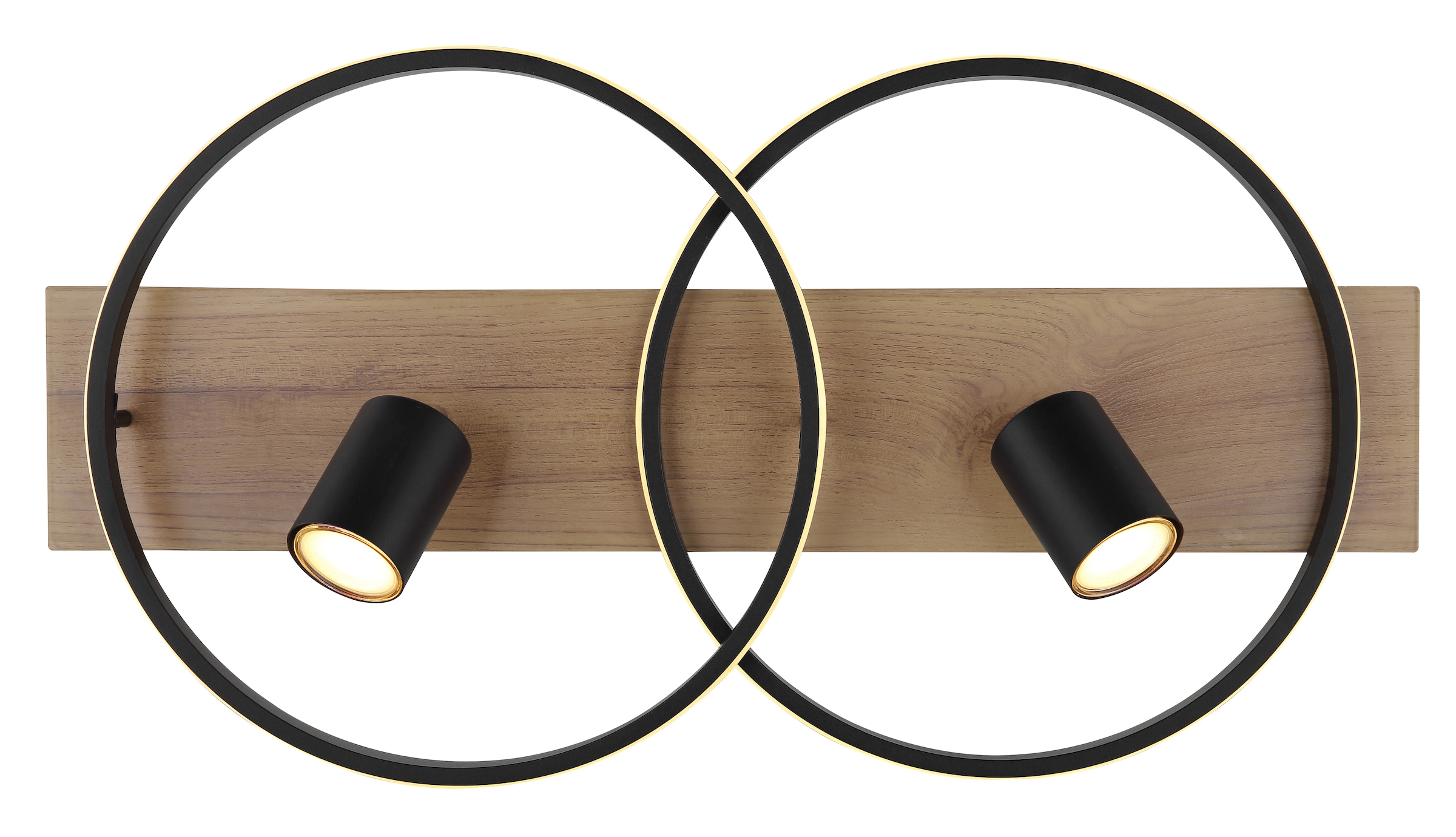 GLOBO LIGHTING LED Deckenleuchte »DANNY«, Leuchtmittel LED-Modul | LED fest integriert, Deckenlampe/Wohnzimmer/Schlafzimmer/modern/Holz