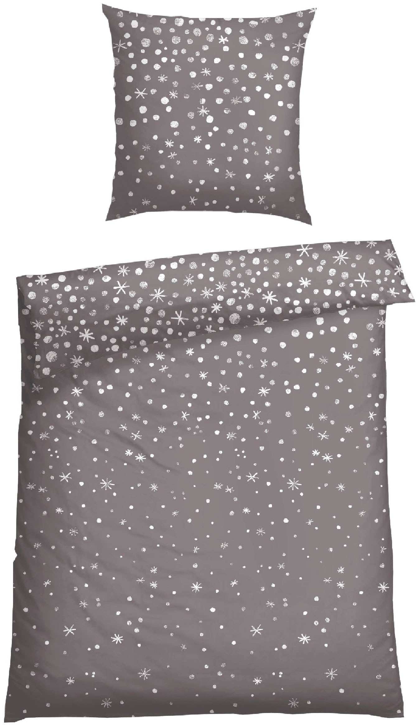Schiesser Bettwäsche "Runa aus weicher Baumwolle mit coolem Winter-Print" 2 günstig online kaufen