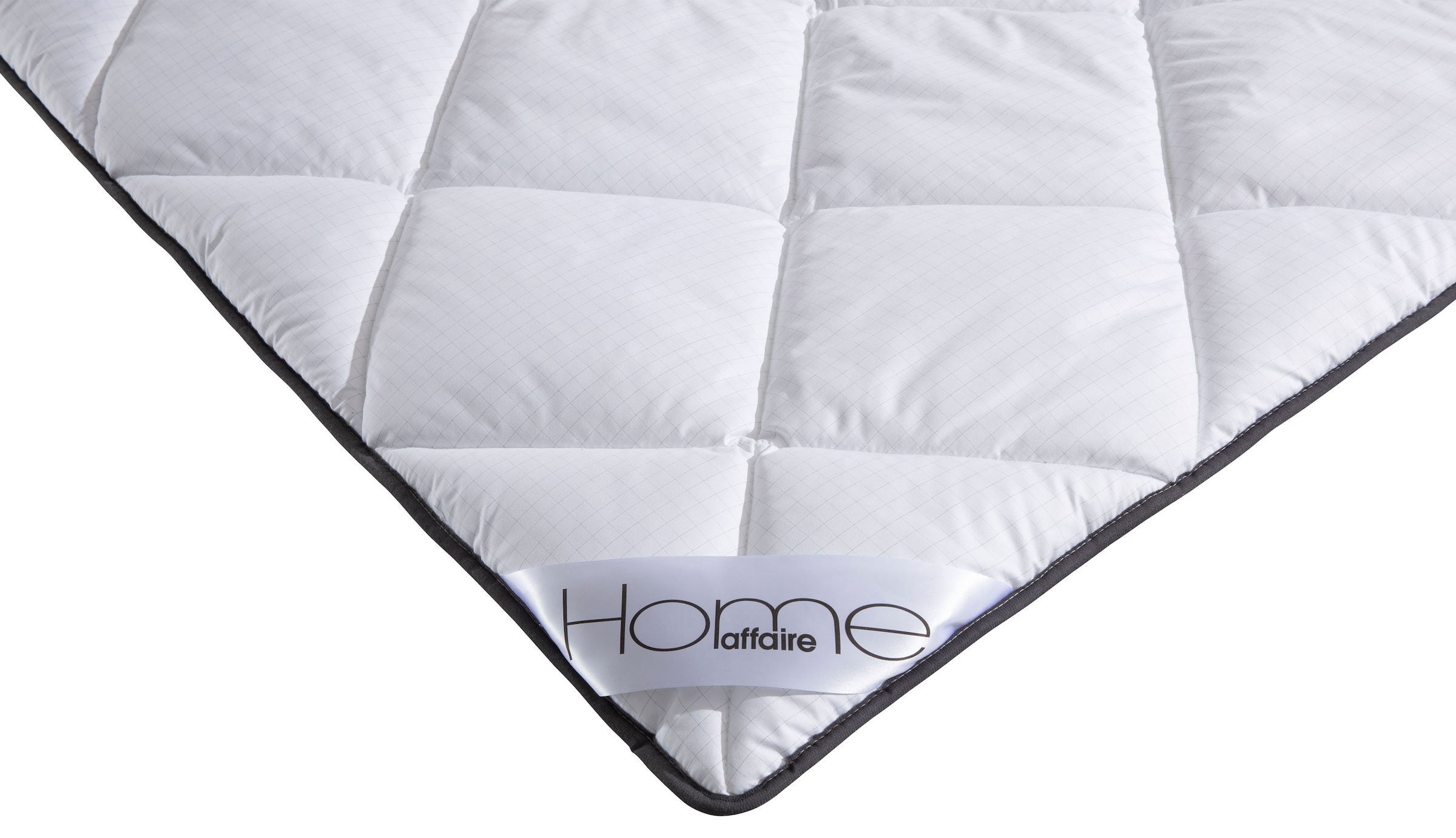 Home affaire Microfaserbettdecke »Murau, Bettdecke 135x200 cm, 155x220 cm mit antistatischer Wirkung«, warm, Füllung Polyester, Bezug Microfaser Carbon, (1 St.), Bettdecken, Sommer, Winter, 4-JZB, Decke mit Blauen Engel zertifiziert