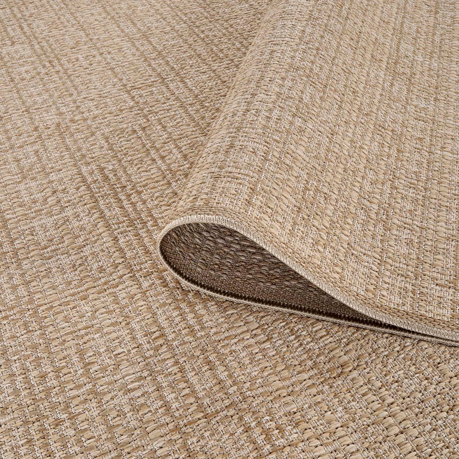Carpet City Outdoorteppich »Flachgewebe in Sisal-Optik, Wetterfest & UV-beständig« rechteckig 0,5 mm Höhe Witterungsbeständig für Balkon, Terrasse, Garten