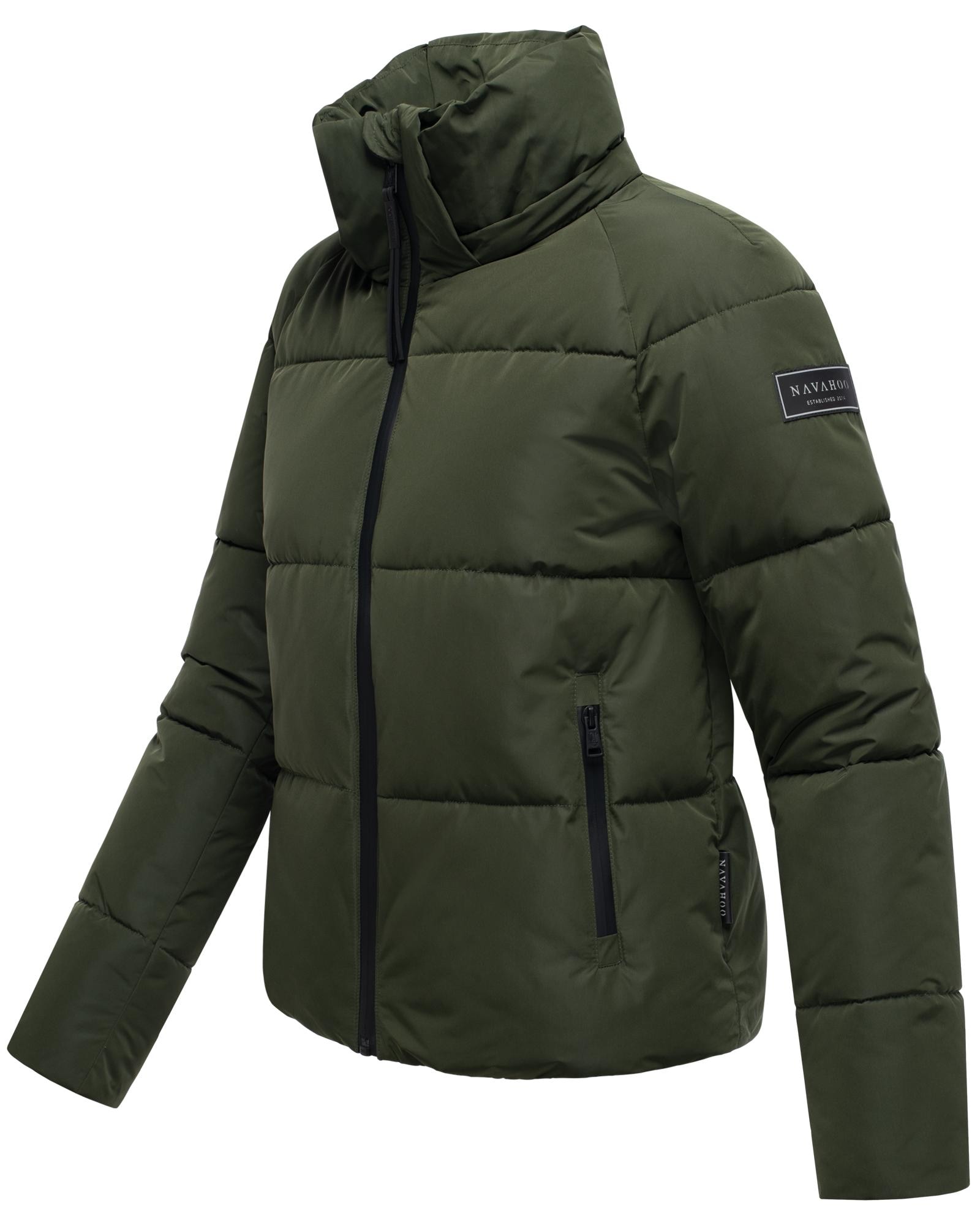 Navahoo Steppjacke »Frostherz XIV«, mit Kapuze, Kurze gesteppte Damen Winterjacke mit abnehmbarer Kapuze