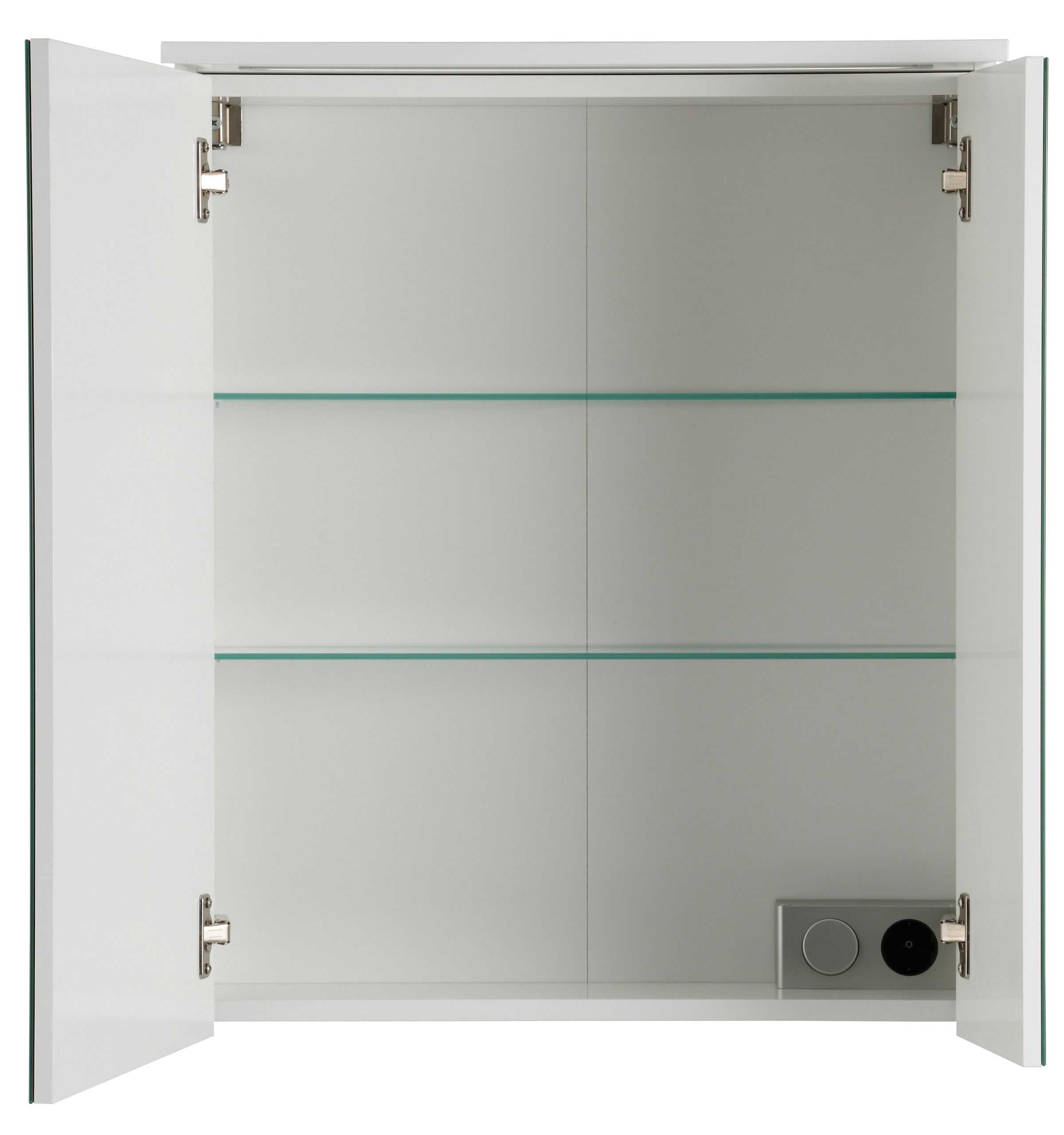 BAUR Schildmeyer Beleuchtung, 2-türig, Schalter-/Steckdosenbox bestellen LED- 60 cm, »Profil Spiegelschrank Breite 16«, |