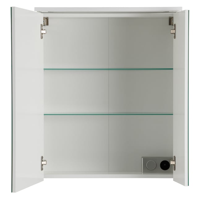 Schildmeyer Spiegelschrank »Profil 16«, Breite 60 cm, 2-türig, LED- Beleuchtung, Schalter-/Steckdosenbox bestellen | BAUR