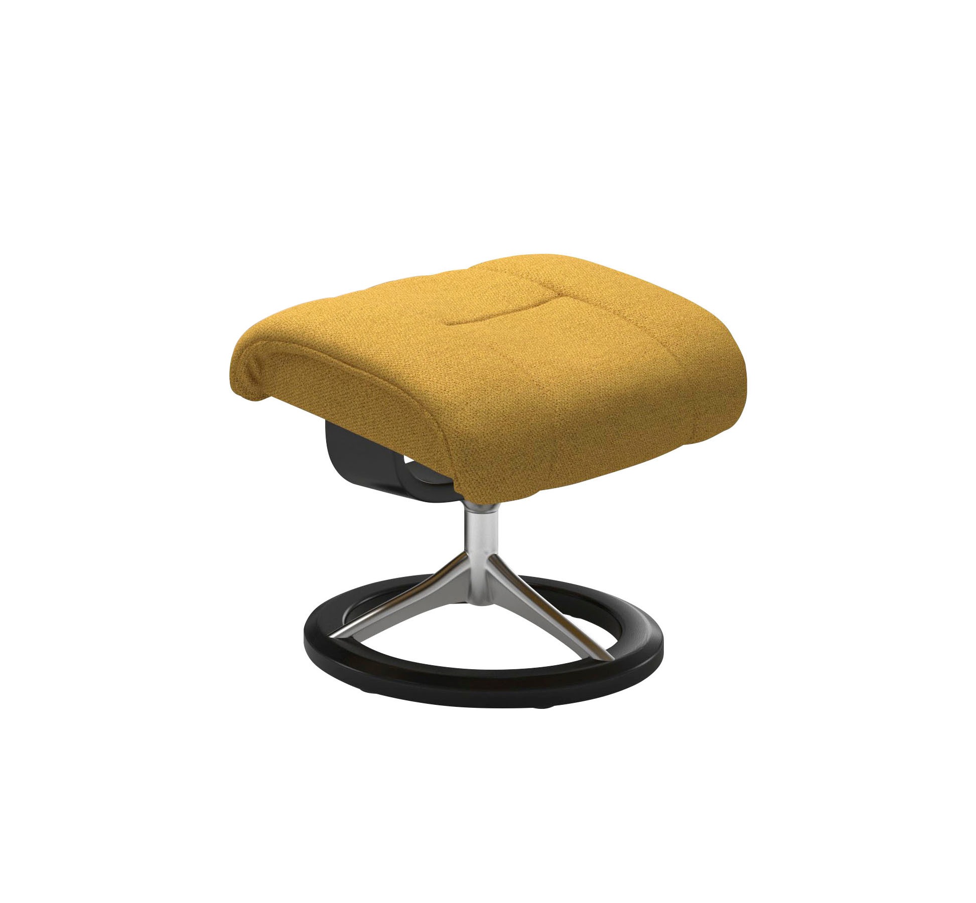 Stressless® Relaxsessel »Reno«, (Set, Relaxsessel mit Hocker), mit Hocker, mit Signature Base, Größe S, M & L, Gestell Schwarz