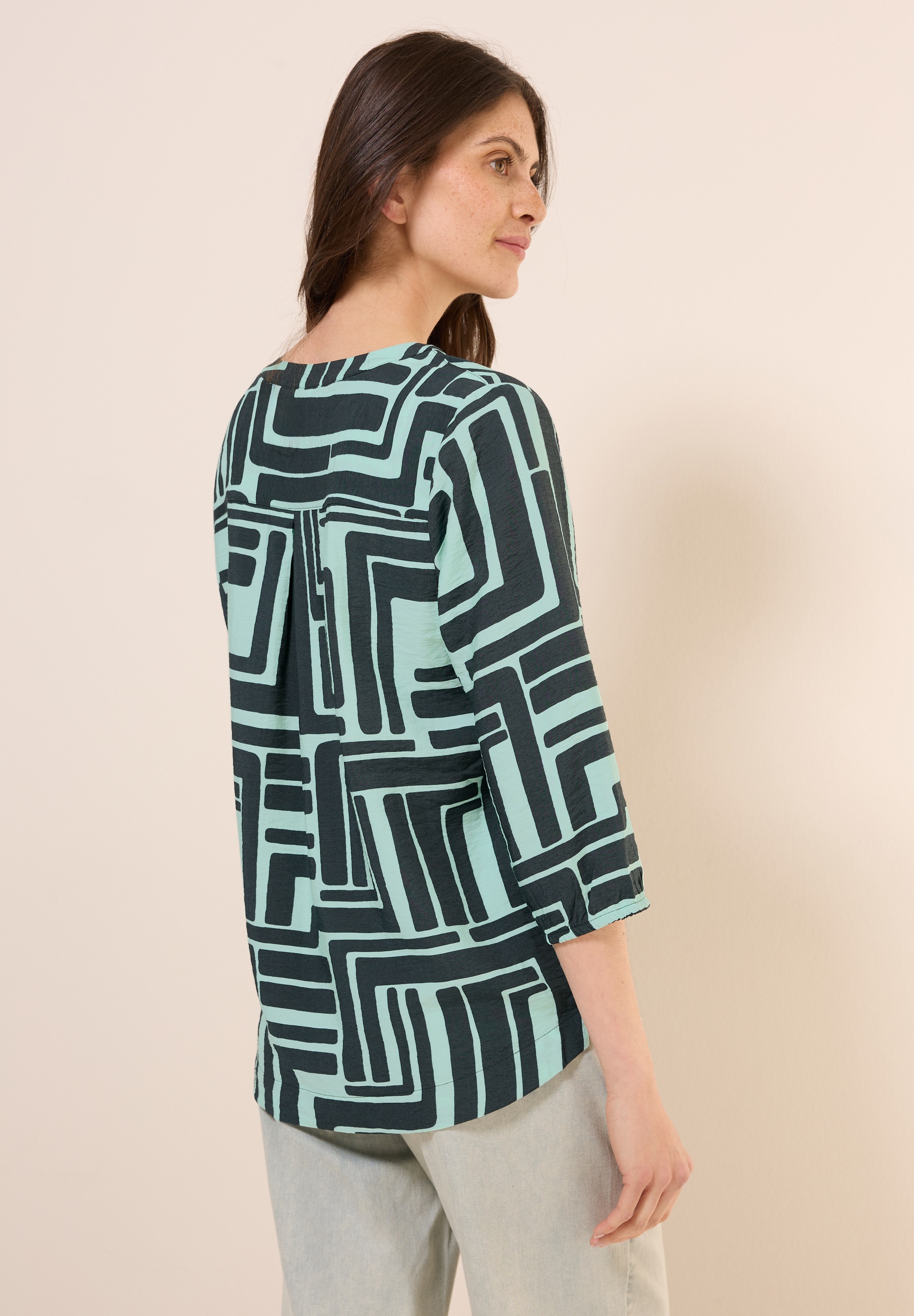 Cecil Klassische Bluse, mit 3/4 Ärmeln