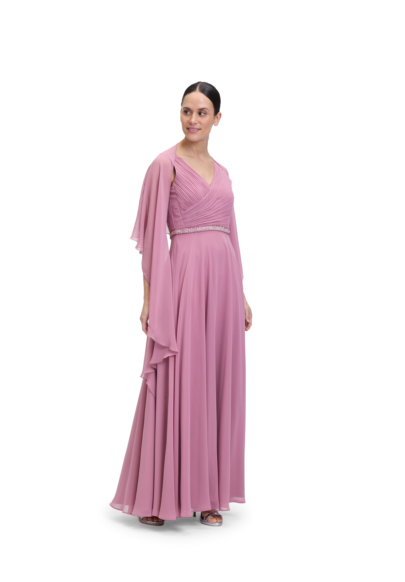 Vera Mont Multifunktionstuch "Vera Mont Damen Chiffonstola mit Volant", Nah günstig online kaufen