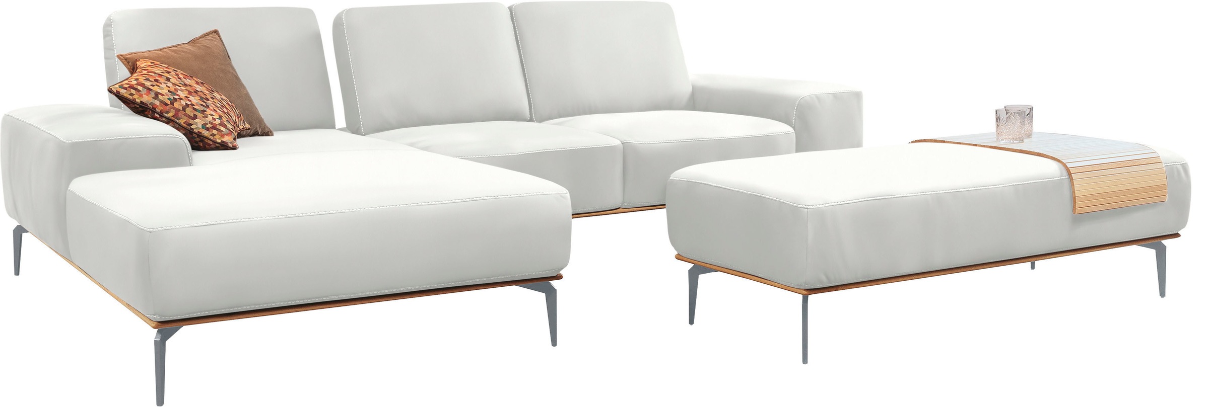 W.SCHILLIG Ecksofa "run, Designsofa mit tollem Sitzkomfort, bequem, L-Form" günstig online kaufen