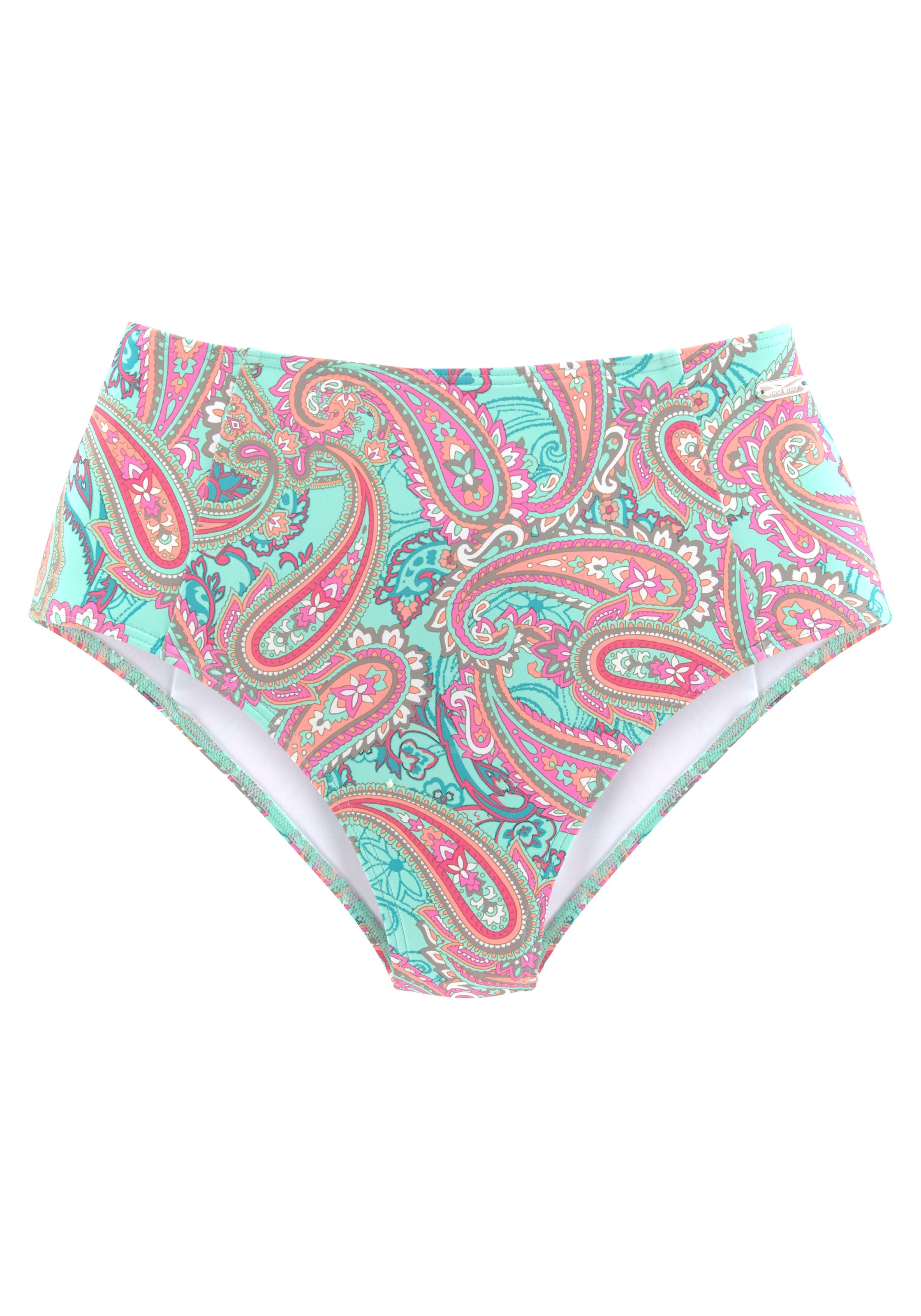 Venice Beach Highwaist-Bikini-Hose "Paislee" extra hoch geschnitten, softe günstig online kaufen