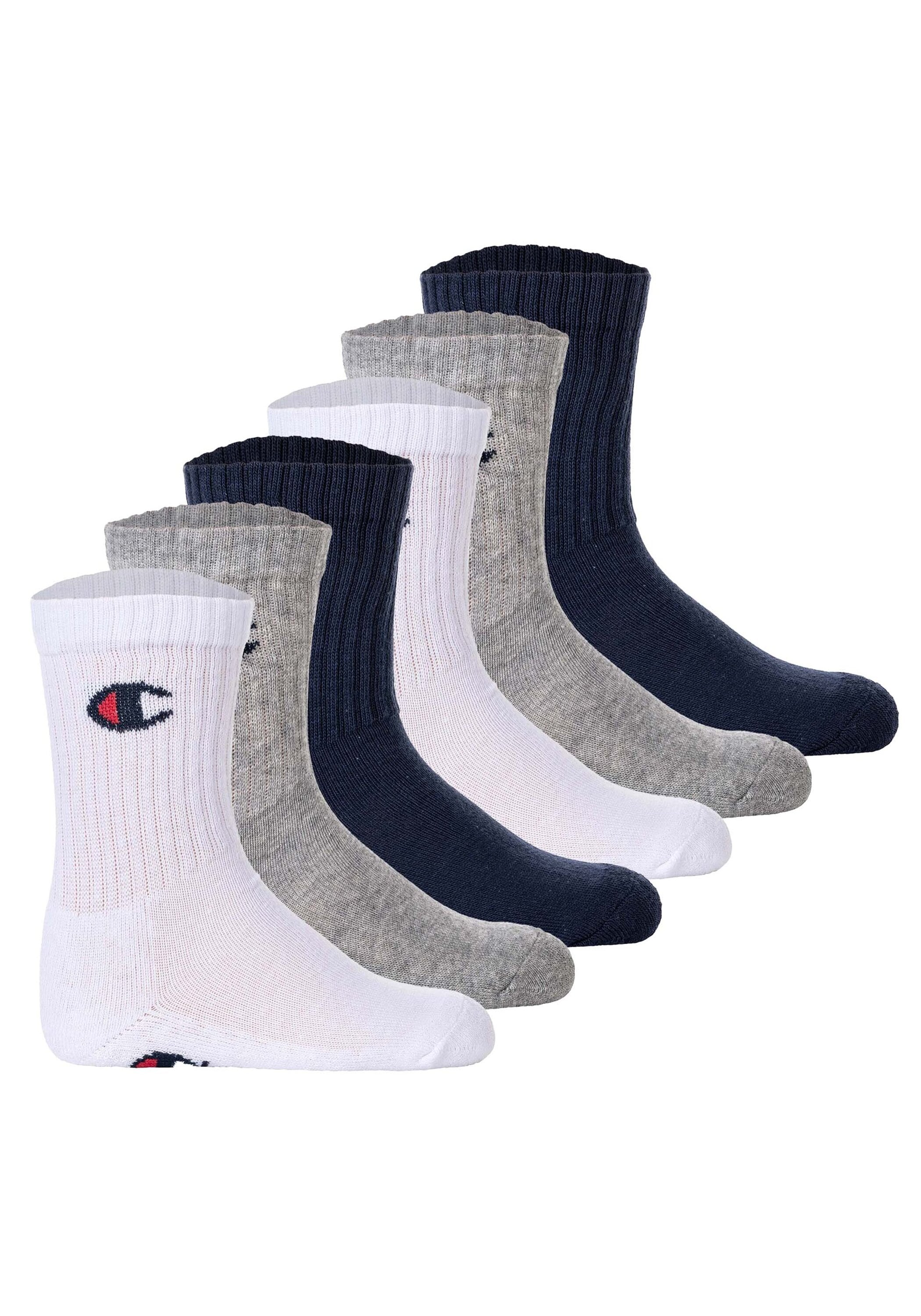 CHAMPION Mädchen Kurzsocken "Socken 6er Pack", Gr. 27, blau, Obermaterial: 71% Baumwolle CO. 27% Polyamid PA. 2% Elasthan EL., Socken