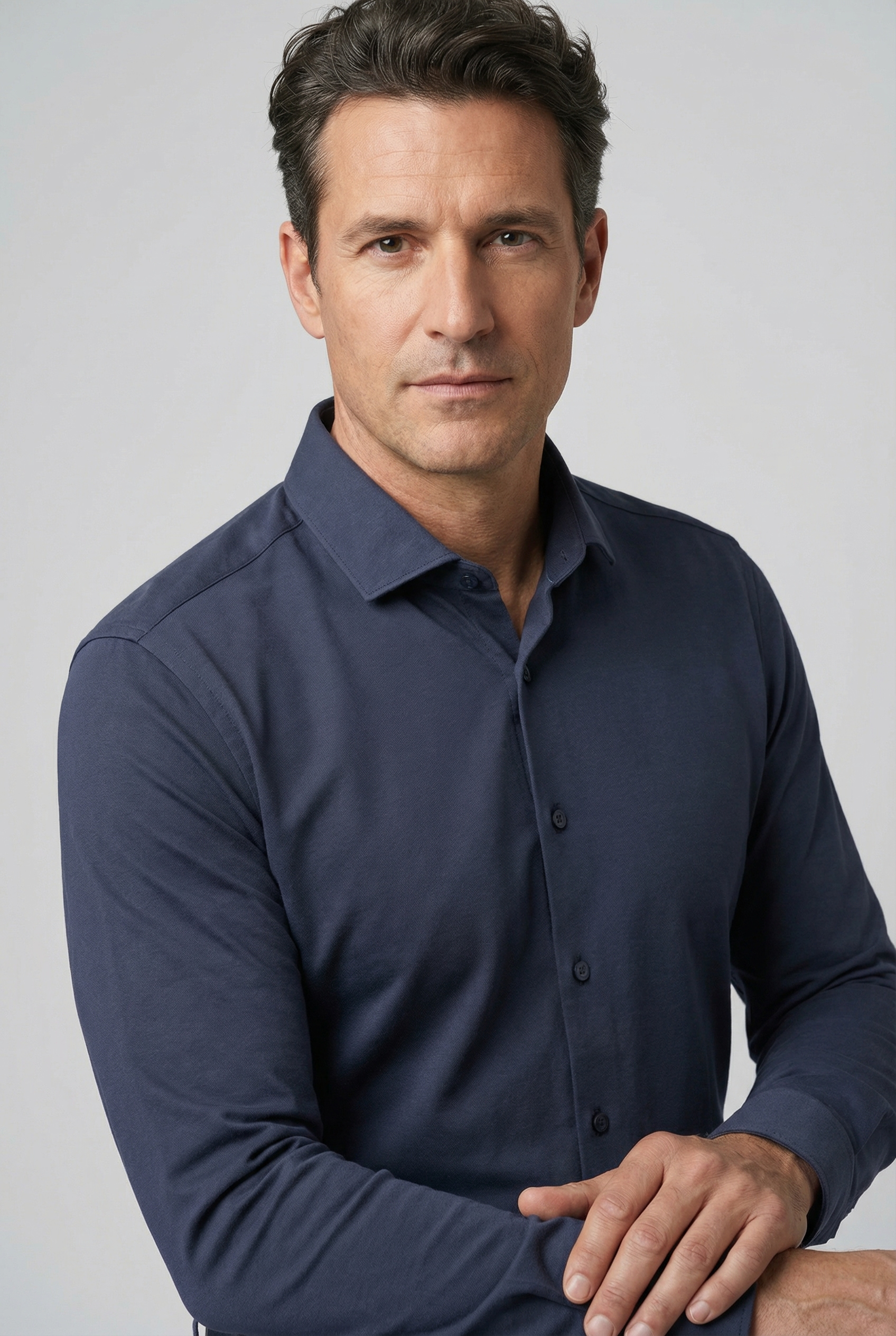 OLYMP Businesshemd "No. Six super slim" Jersey-Hemd günstig online kaufen