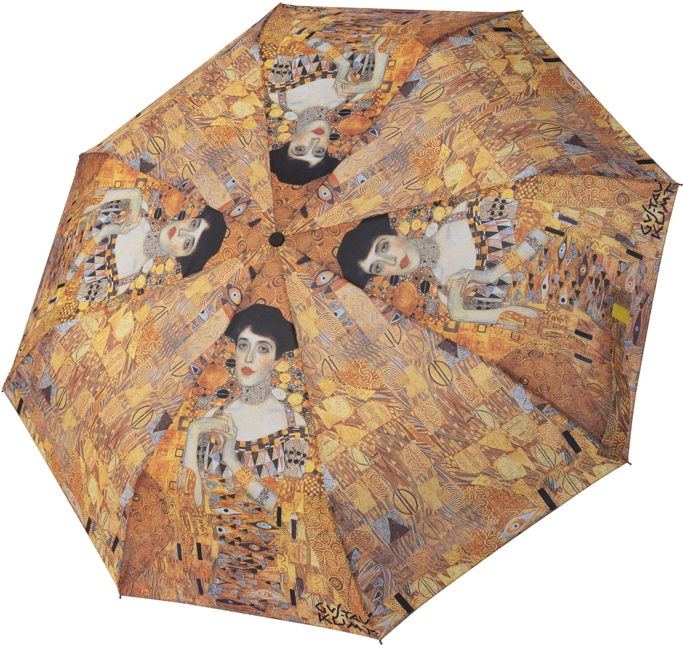 doppler® Taschenregenschirm »Art Collection Magic Mini, Klimt Adele«, mit UV -Schutz bestellen | BAUR | Stockschirme