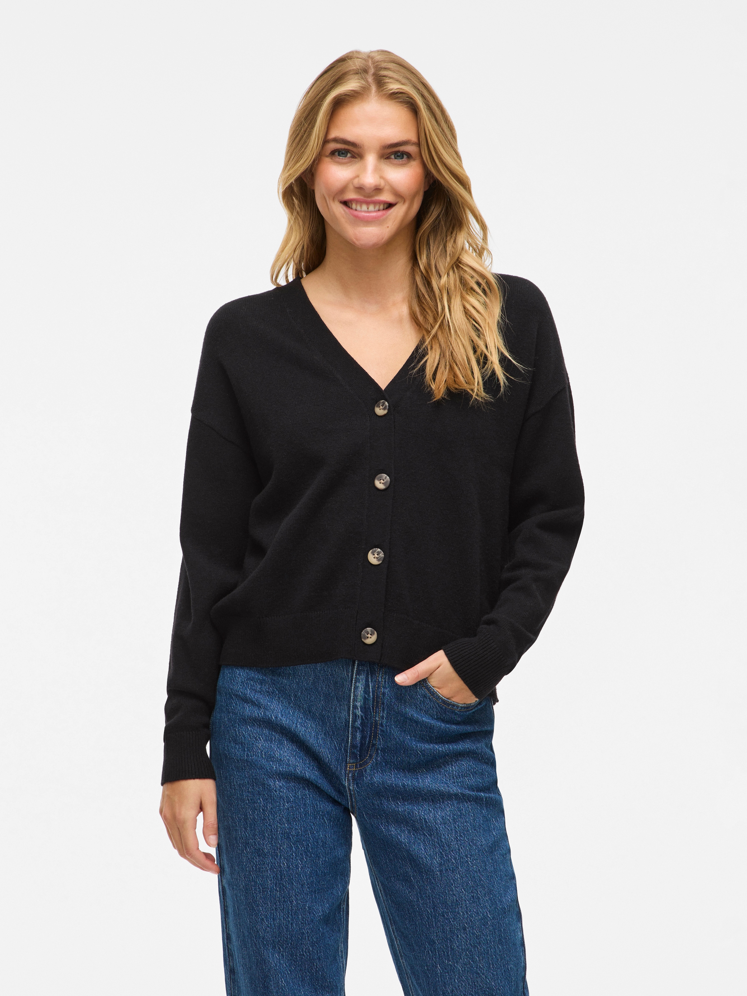 Vila Strickjacke "VIRIL V-NECK KNIT CARDIGAN - NOOS" günstig online kaufen
