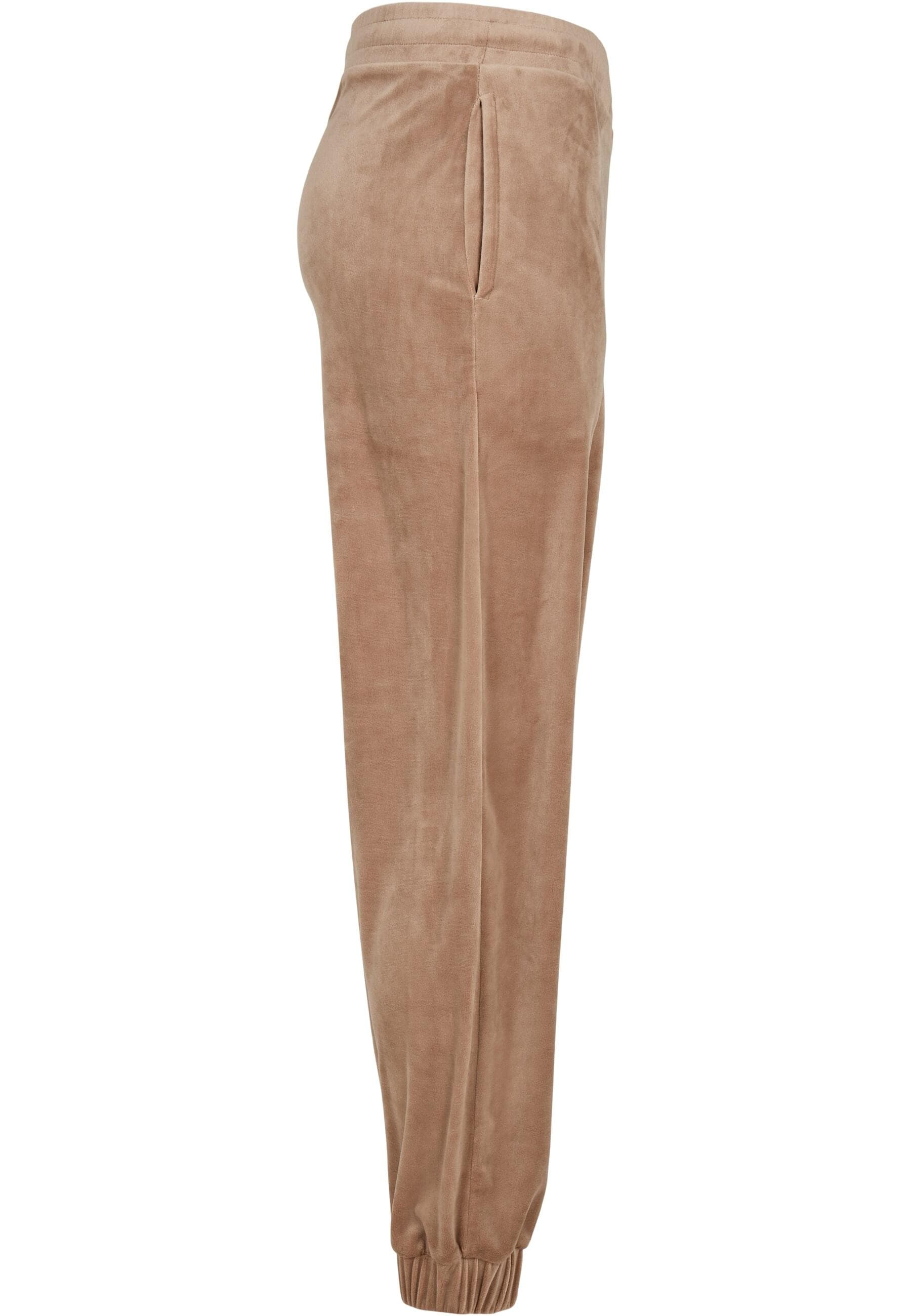 URBAN CLASSICS Jogginghose »Urban Classics Damen Ladies High Waist Ballon Velvet Sweat Pants«, (1 tlg.)